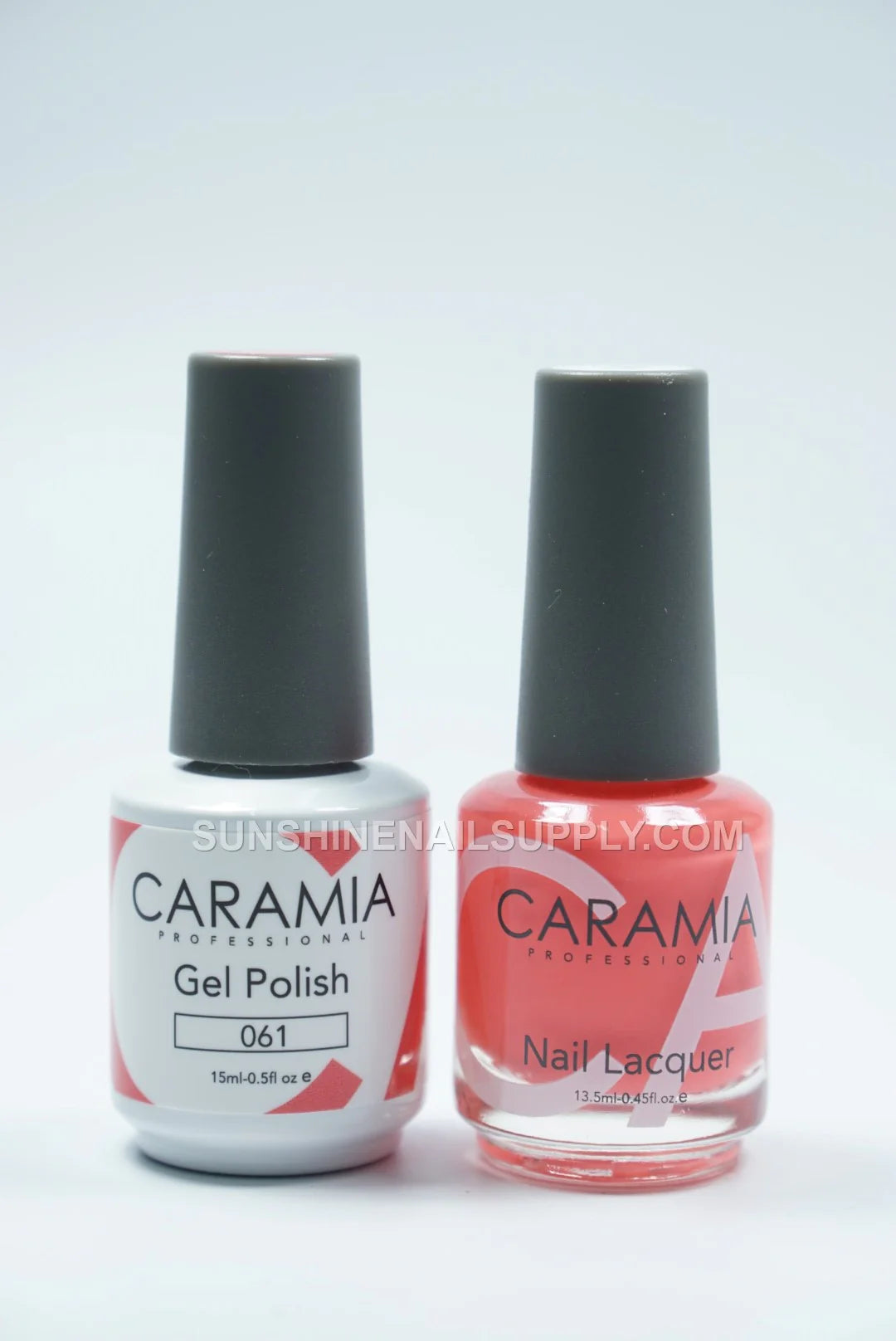 Caramia UV/LED Soak Off Gel Polish #061 – Vibrant Coral Gel