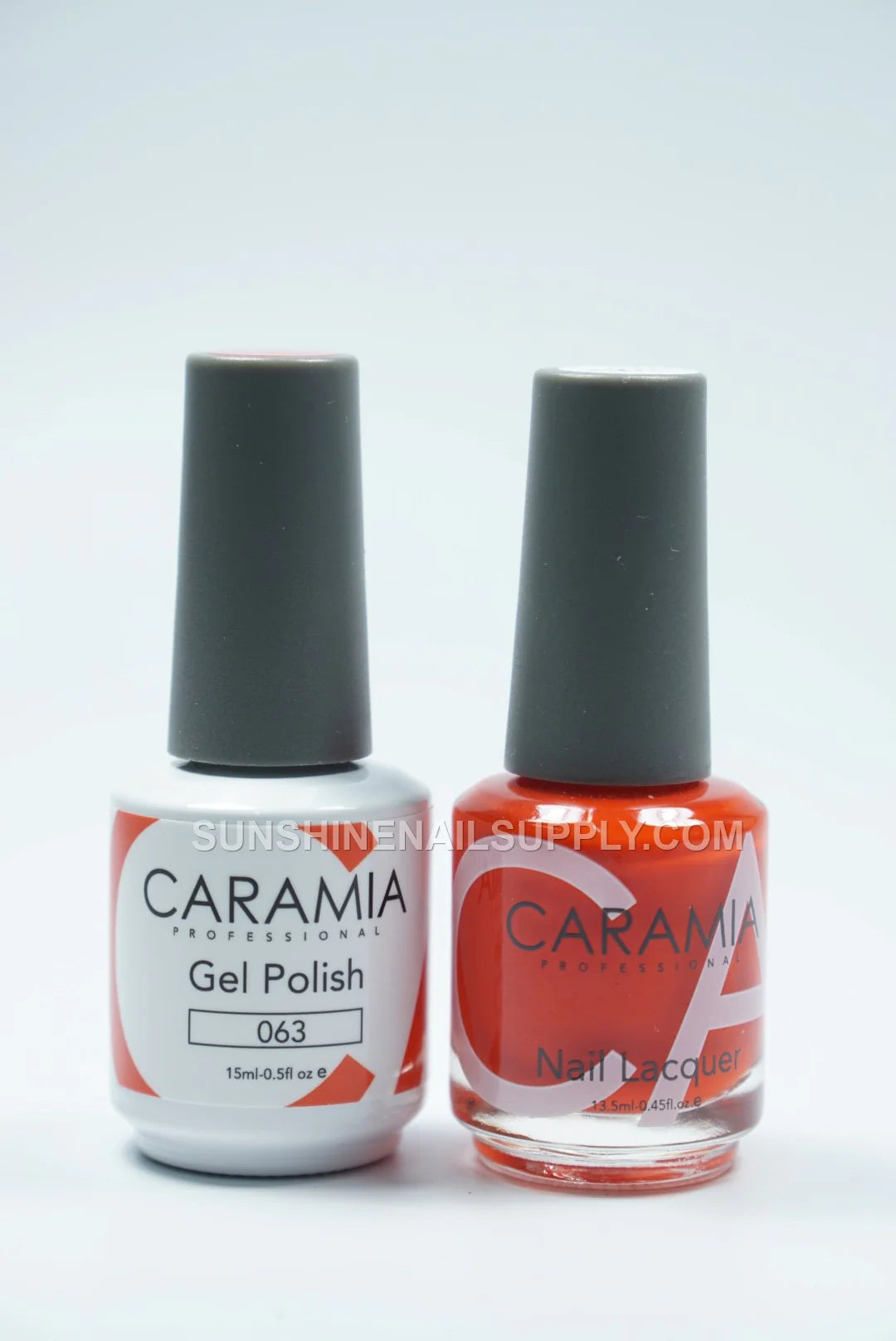Caramia UV/LED Soak Off Gel Polish #063 – Vibrant Red Gel