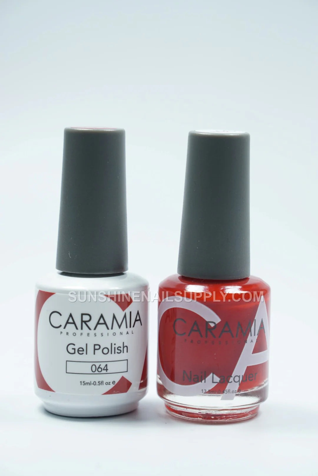 Caramia UV/LED Soak Off Gel Polish #064 – Bright Red Gel