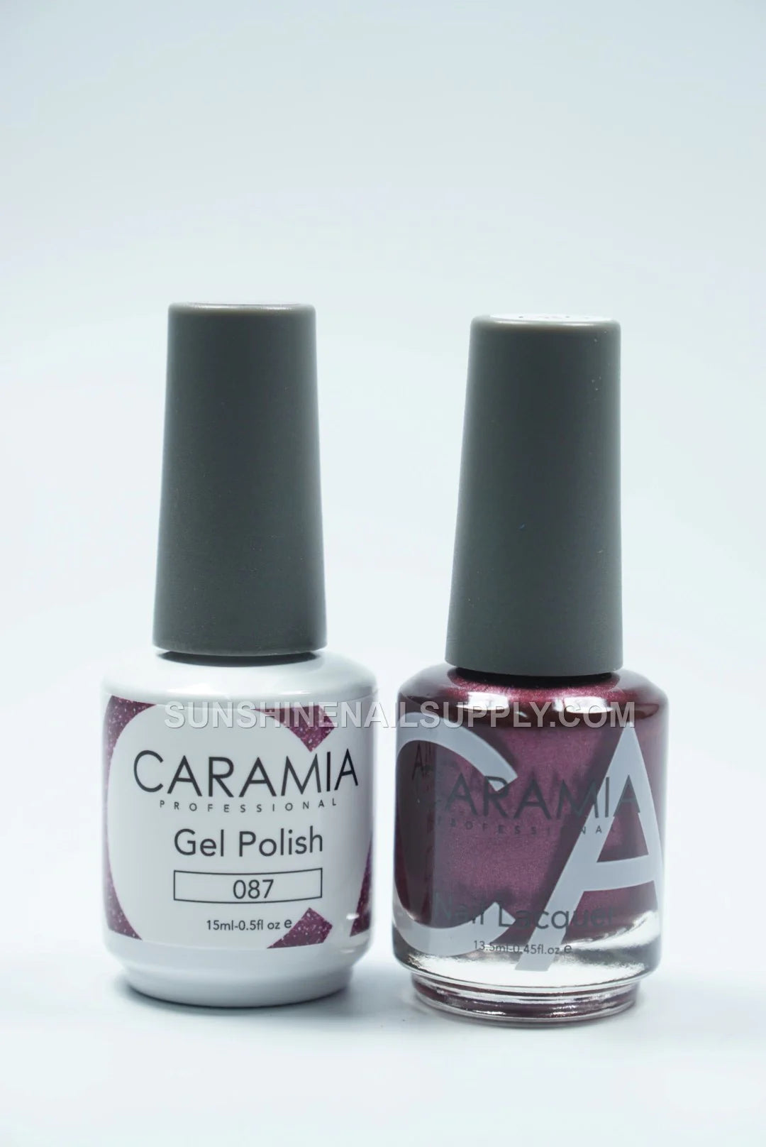 Caramia UV/LED Soak Off Gel Polish #087 – Luxurious Plum Red