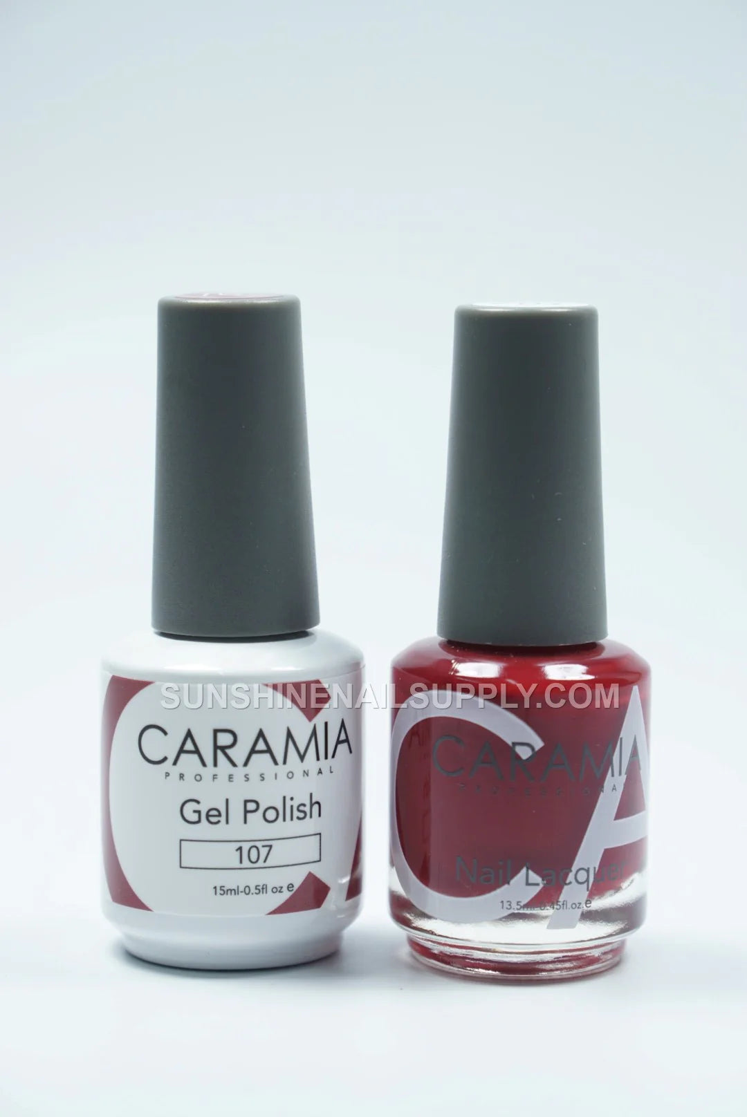 Caramia UV/LED Soak Off Gel Polish #107 – Bold Red