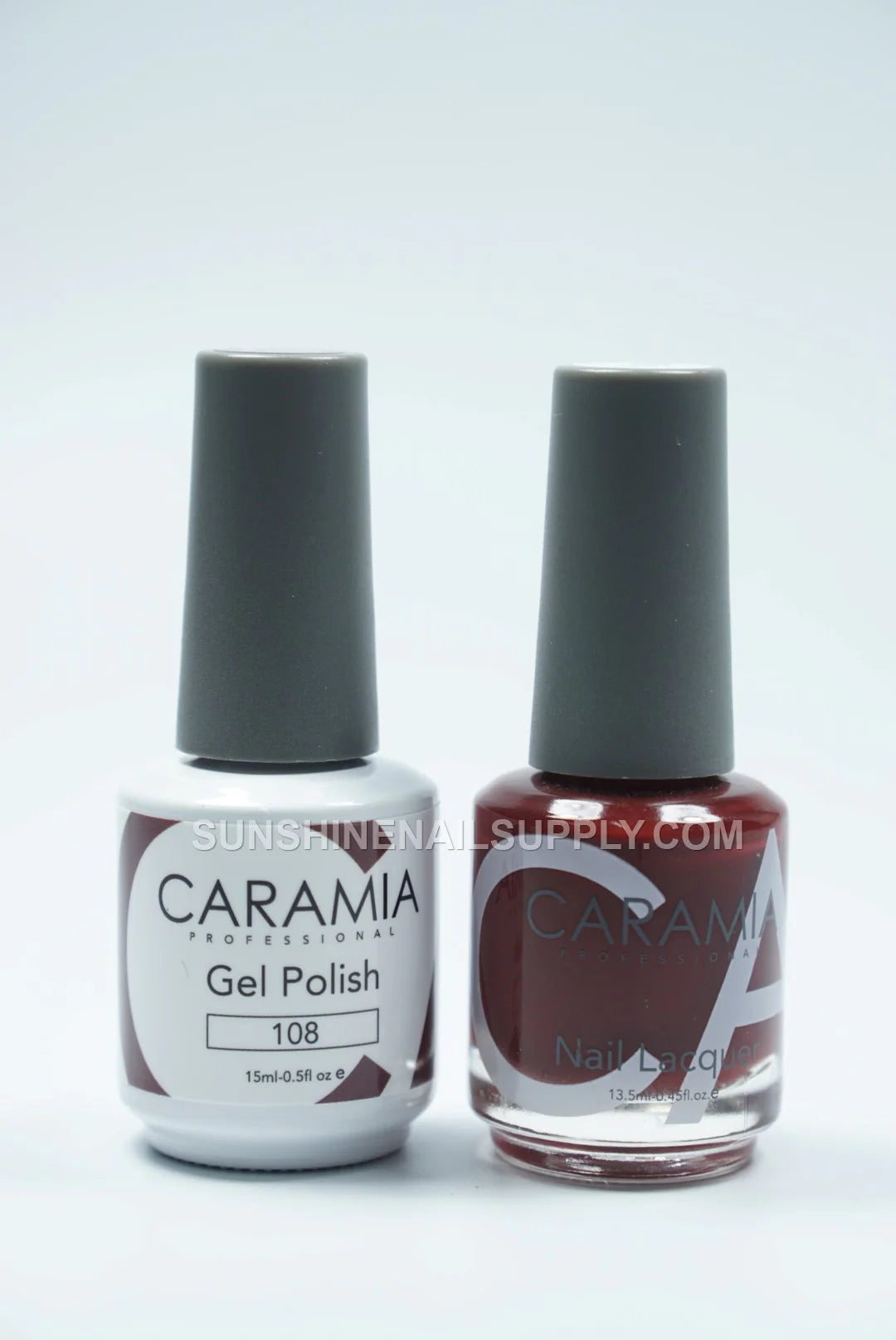 Caramia UV/LED Soak Off Gel Polish #108 – Deep Red