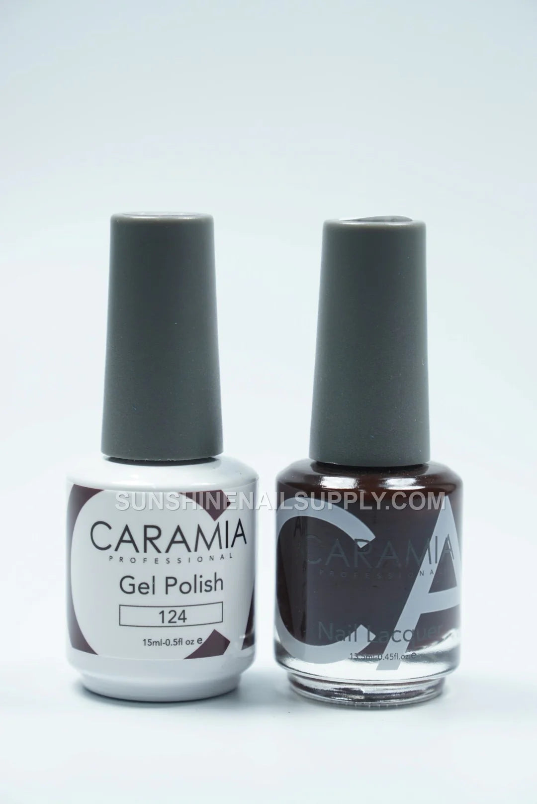 Caramia UV/LED Soak Off Gel Polish #124 - Deep Brown