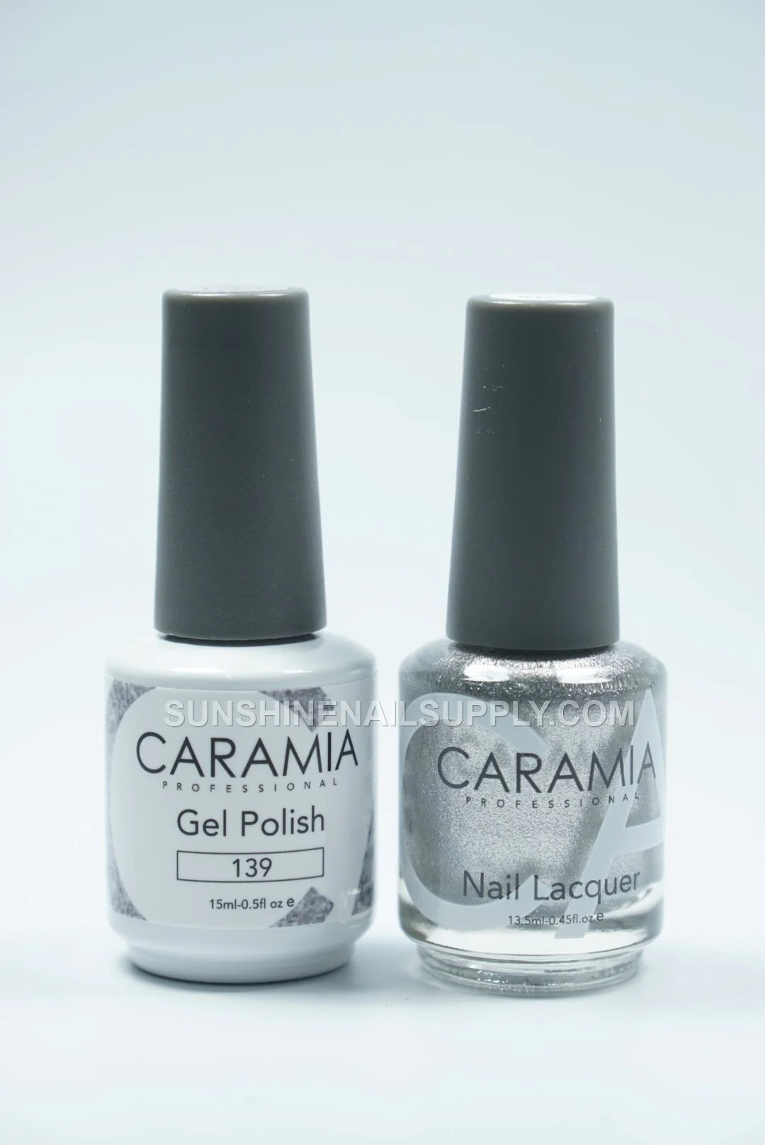 Caramia UV/LED Soak Off Gel Polish #139 - Silver Sparkle