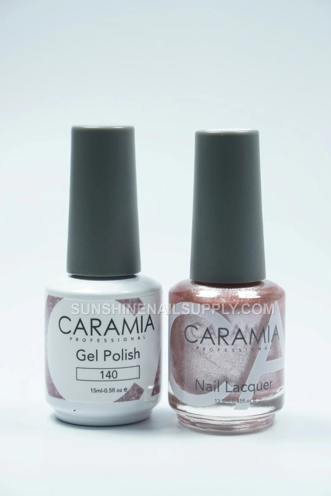 Caramia UV/LED Soak Off Gel Polish #140 - Rose Gold Shimmer