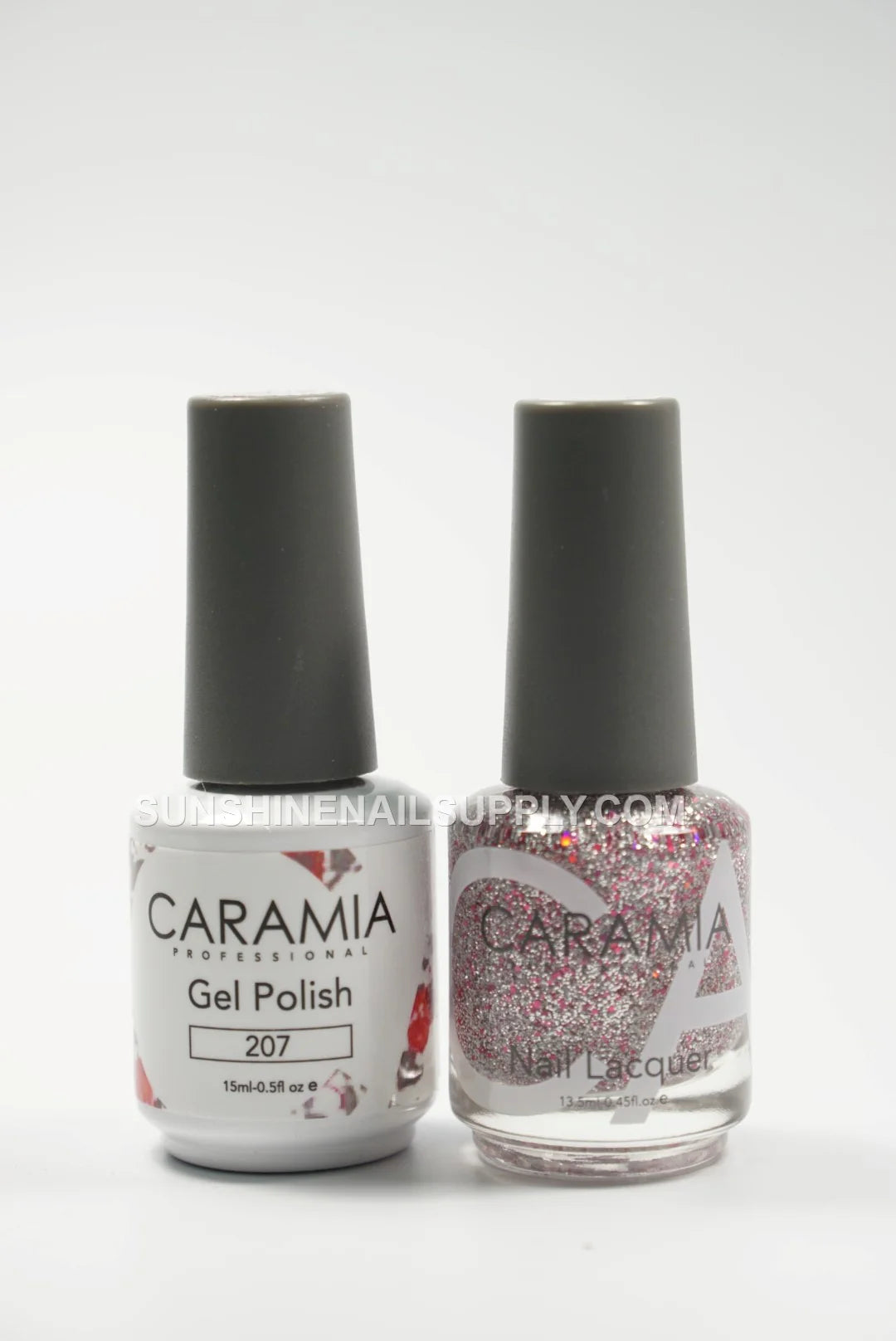 Caramia Gel Polish #207 - UV/LED Soak Off Glitter Pink