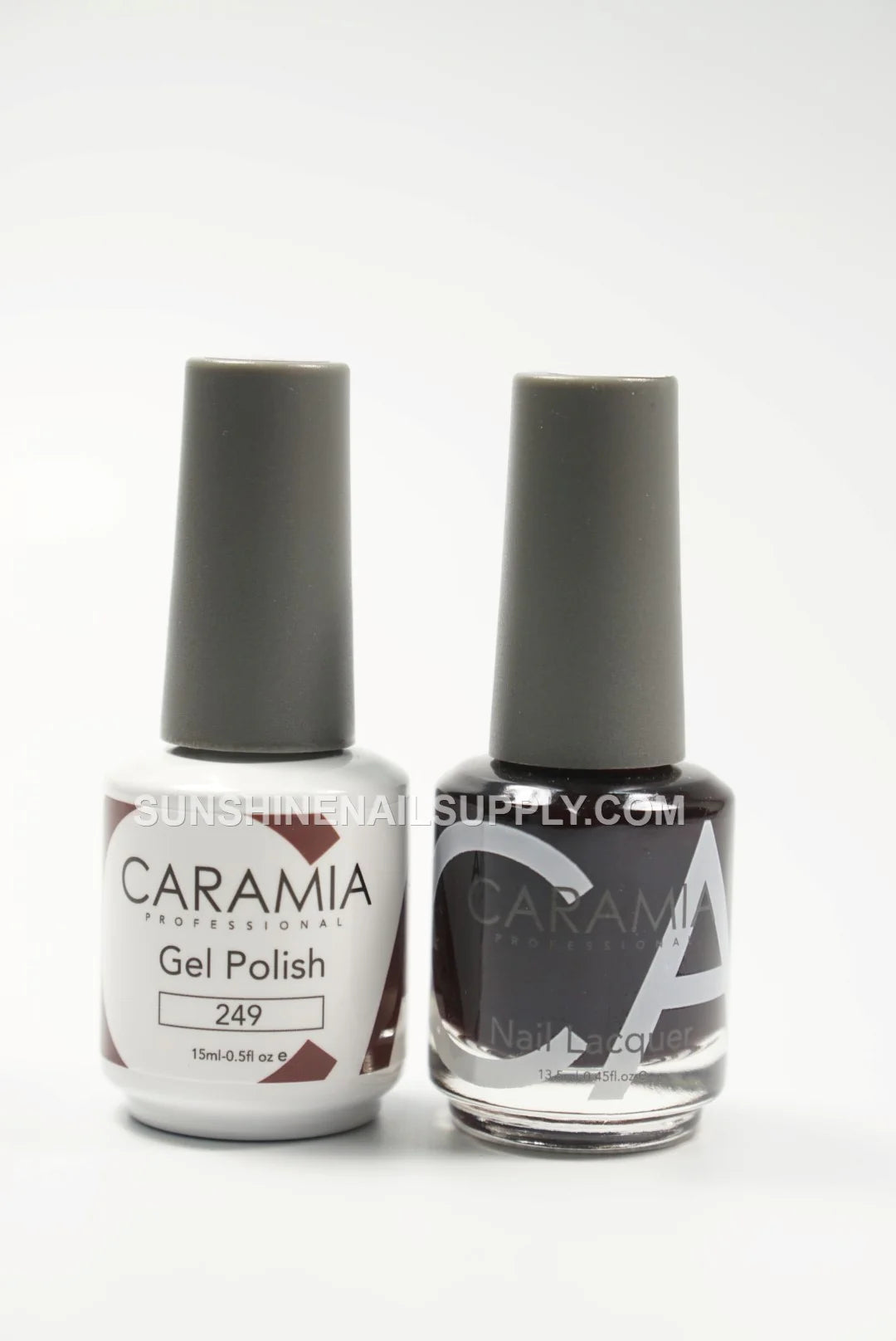 Caramia UV/LED Soak Off Gel Polish #249 - Dark Brown Finish