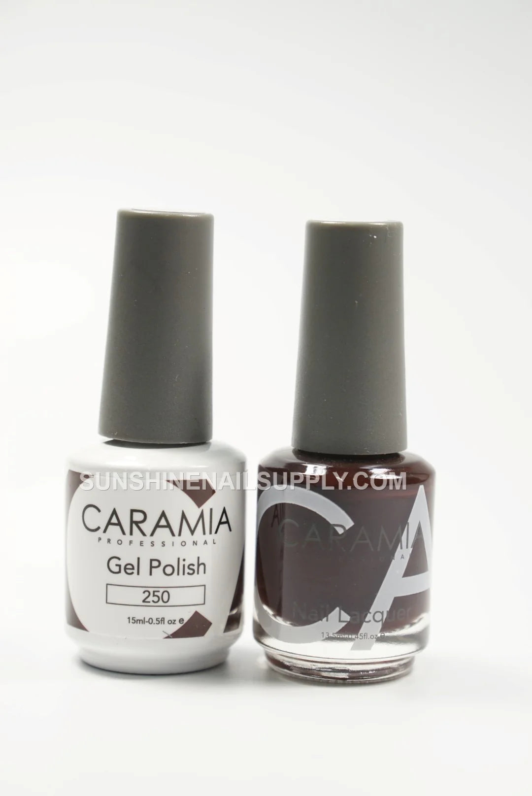 Caramia UV/LED Soak Off Gel Polish #250 - Deep Brown Finish