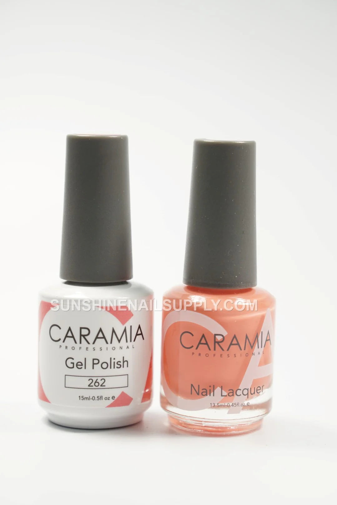Caramia UV/LED Soak Off Gel Polish #262 - Peach Coral Finish