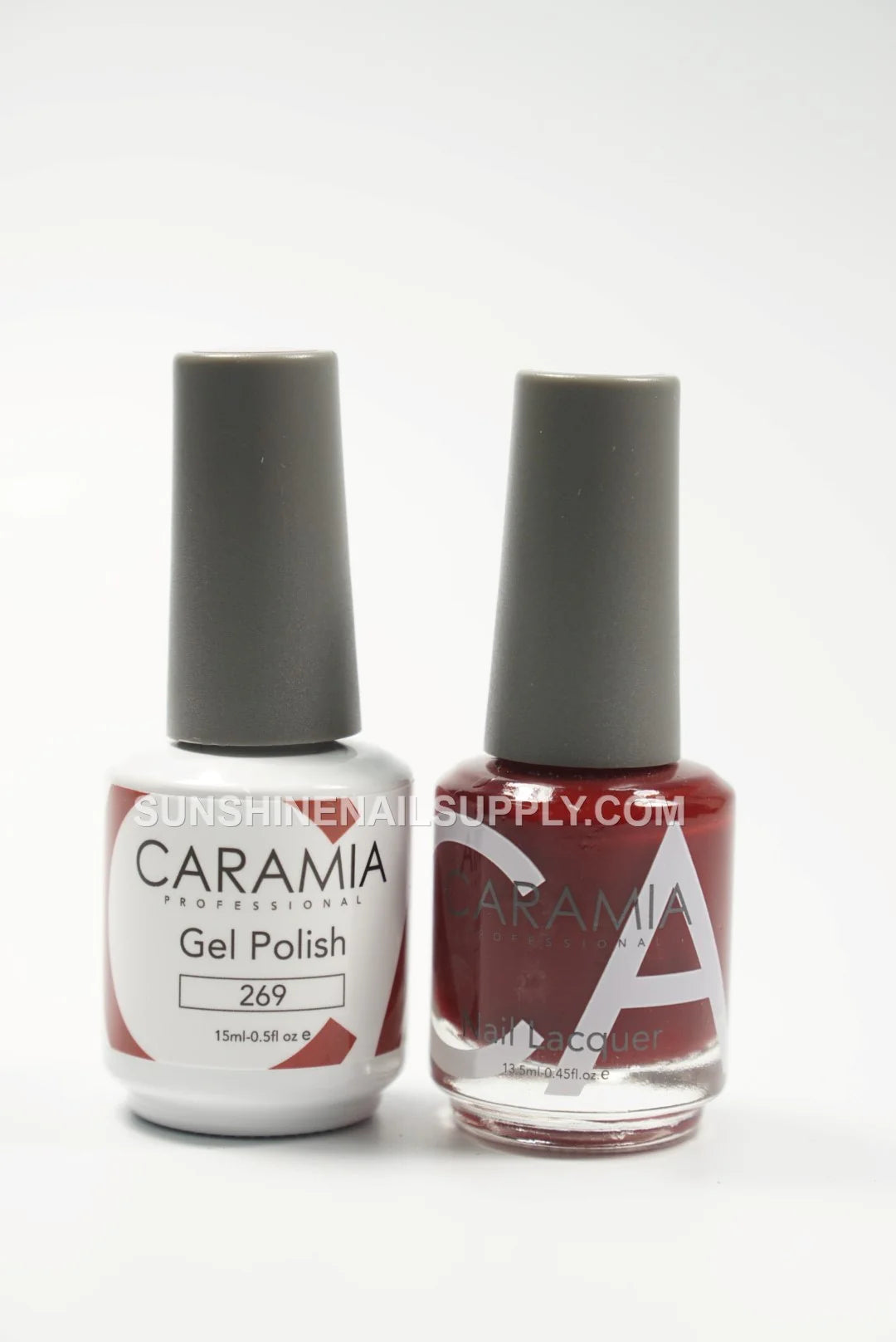 Caramia UV/LED Soak Off Gel Polish #269 - Deep Burgundy Red