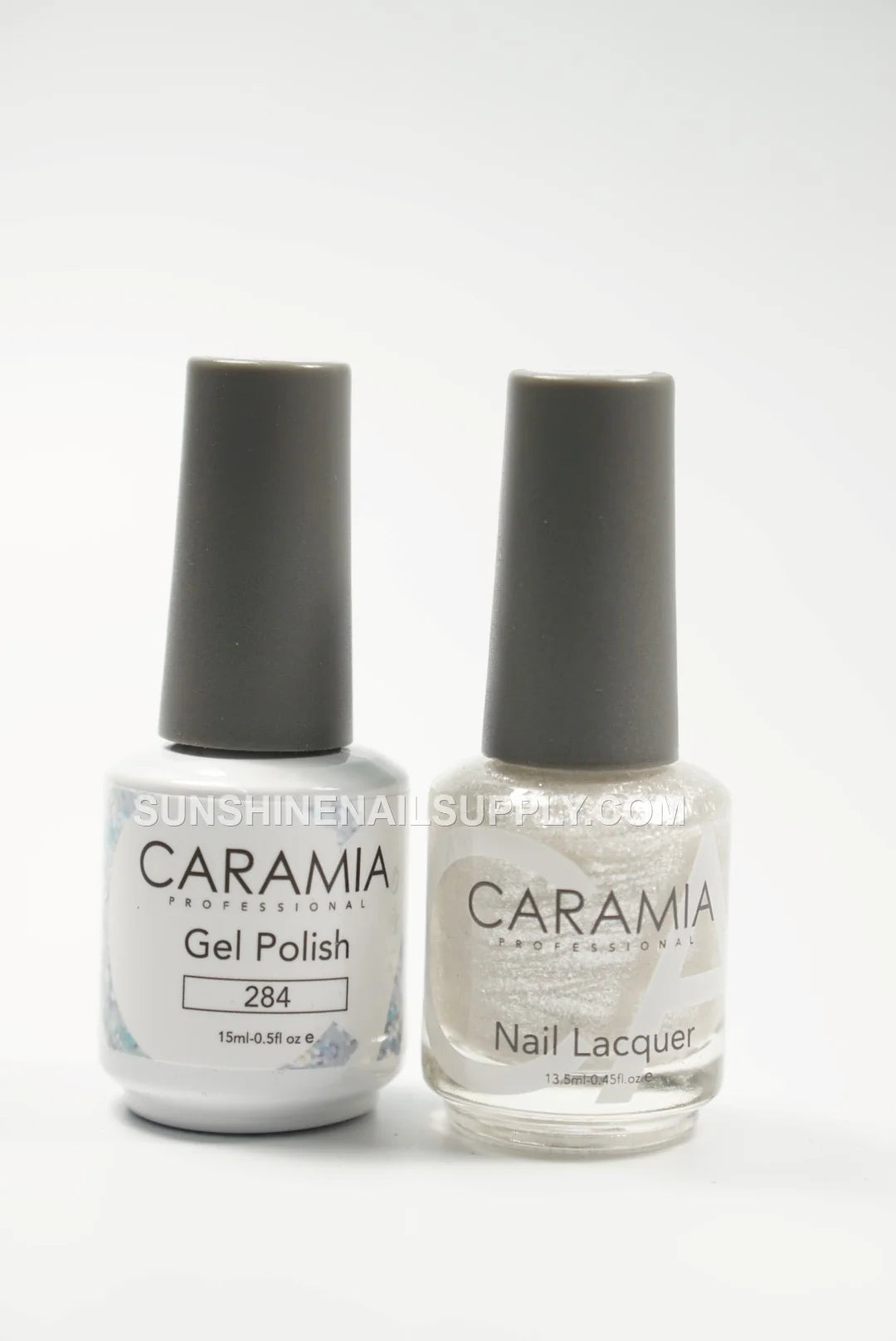 Caramia UV/LED Soak Off Gel Polish #284 - Sparkling Silver