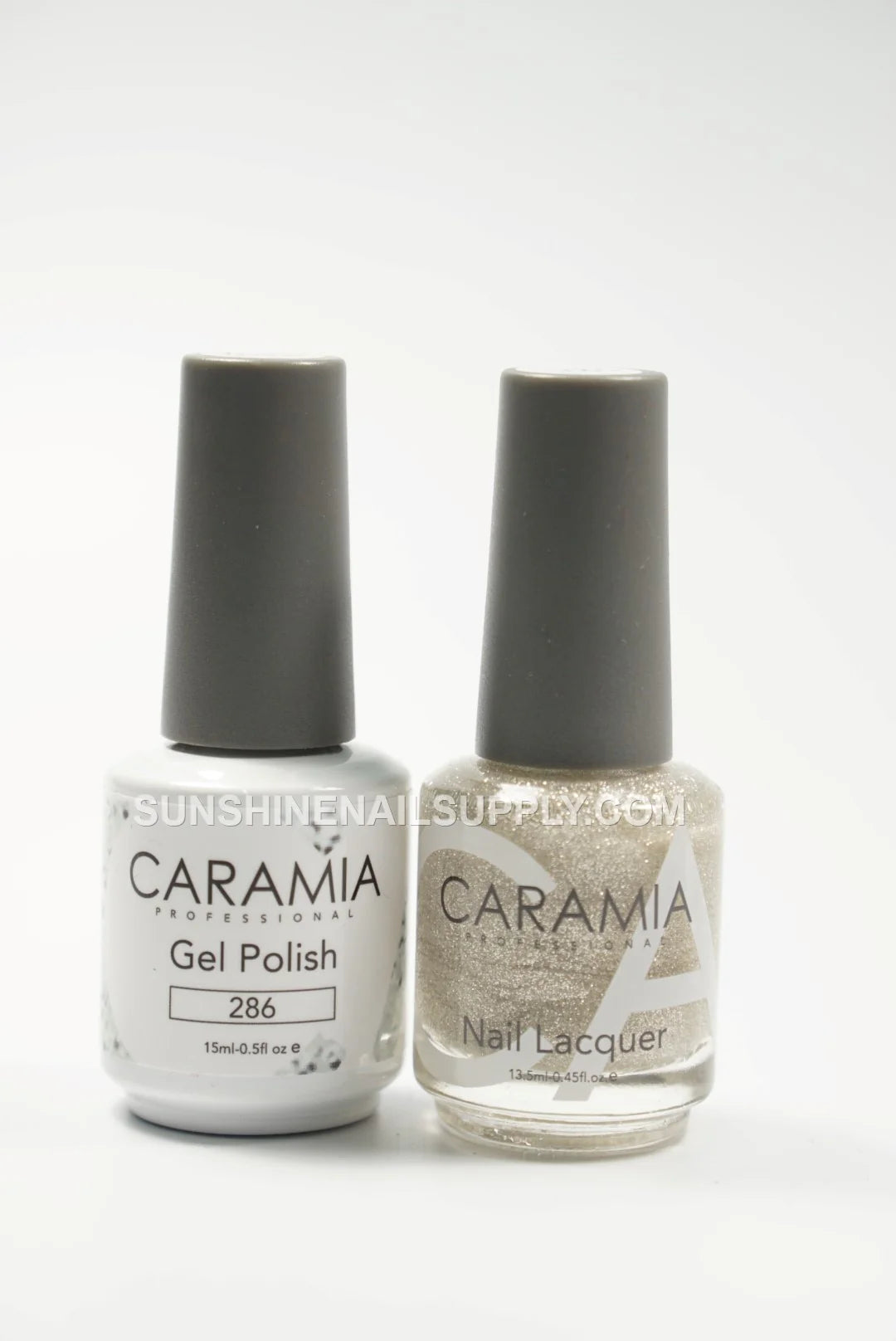 Caramia UV/LED Soak Off Gel Polish #286 - Sparkling Silver