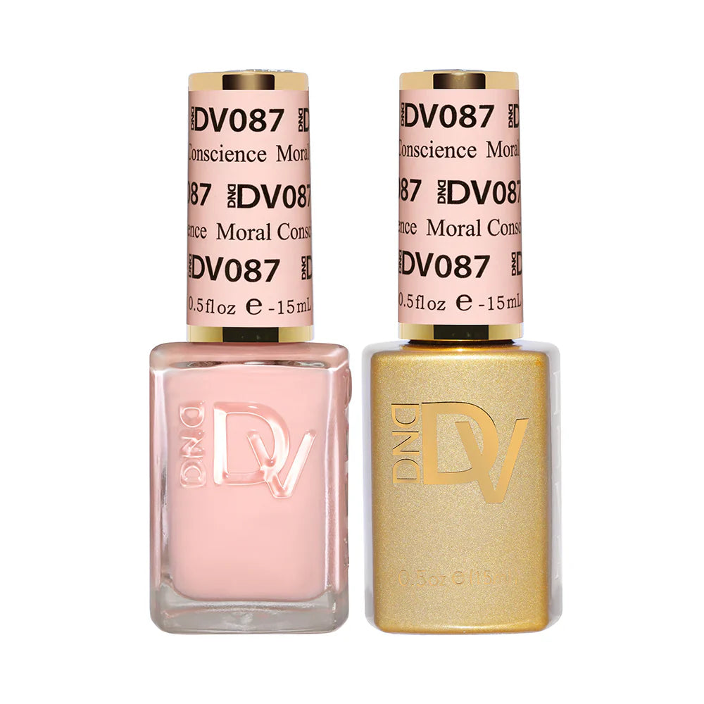 DND Diva #087 Conscience Moral Gel & Lacquer Set - UV/LED