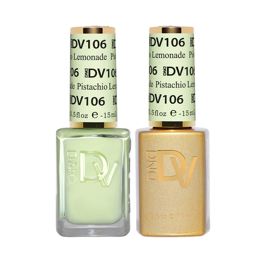 DND Diva #106 Lemonade Pistachio Gel & Lacquer Duo - UV/LED