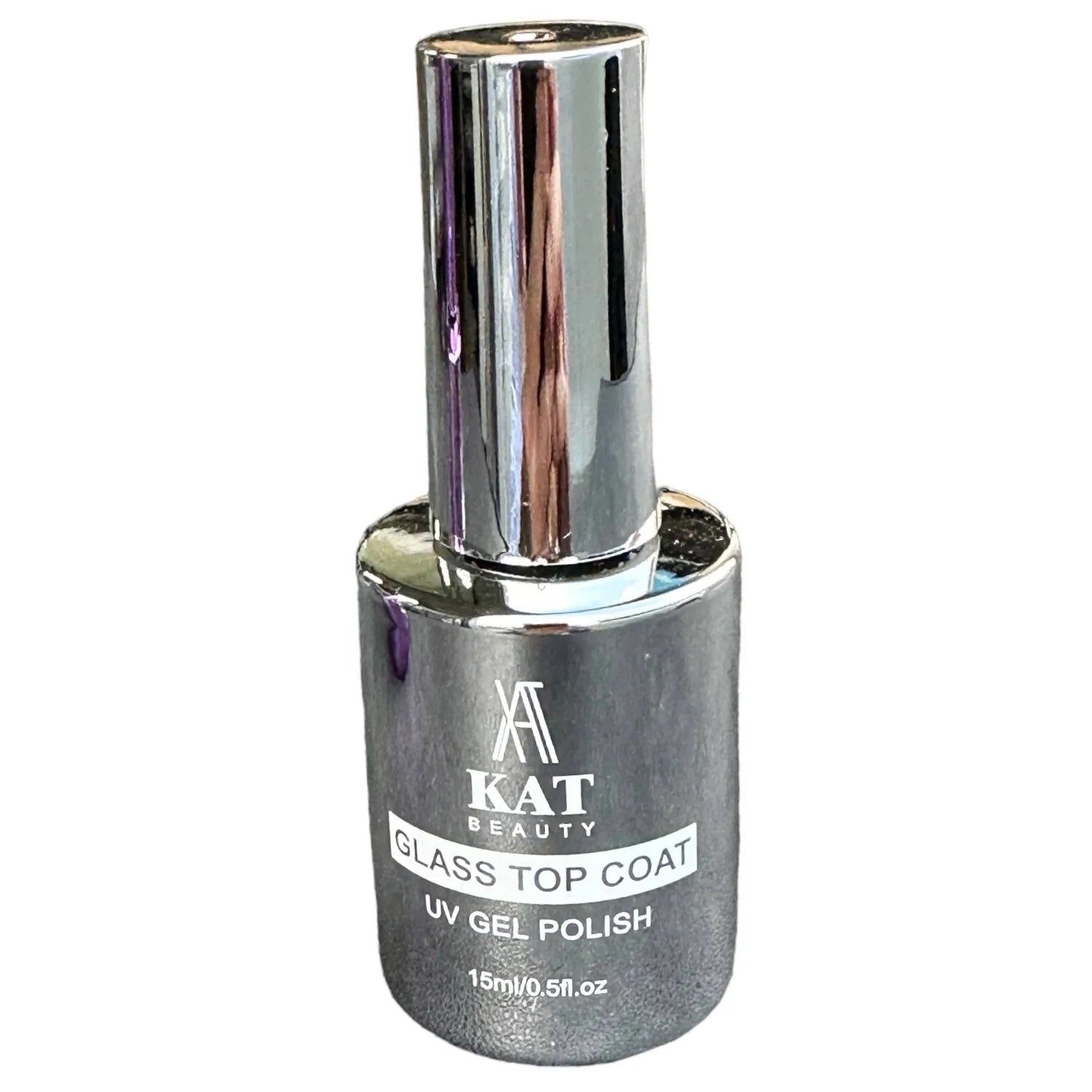 KAT Beauty No Wipe Glass Top Coat Gel – 15ml (0.5fl oz)