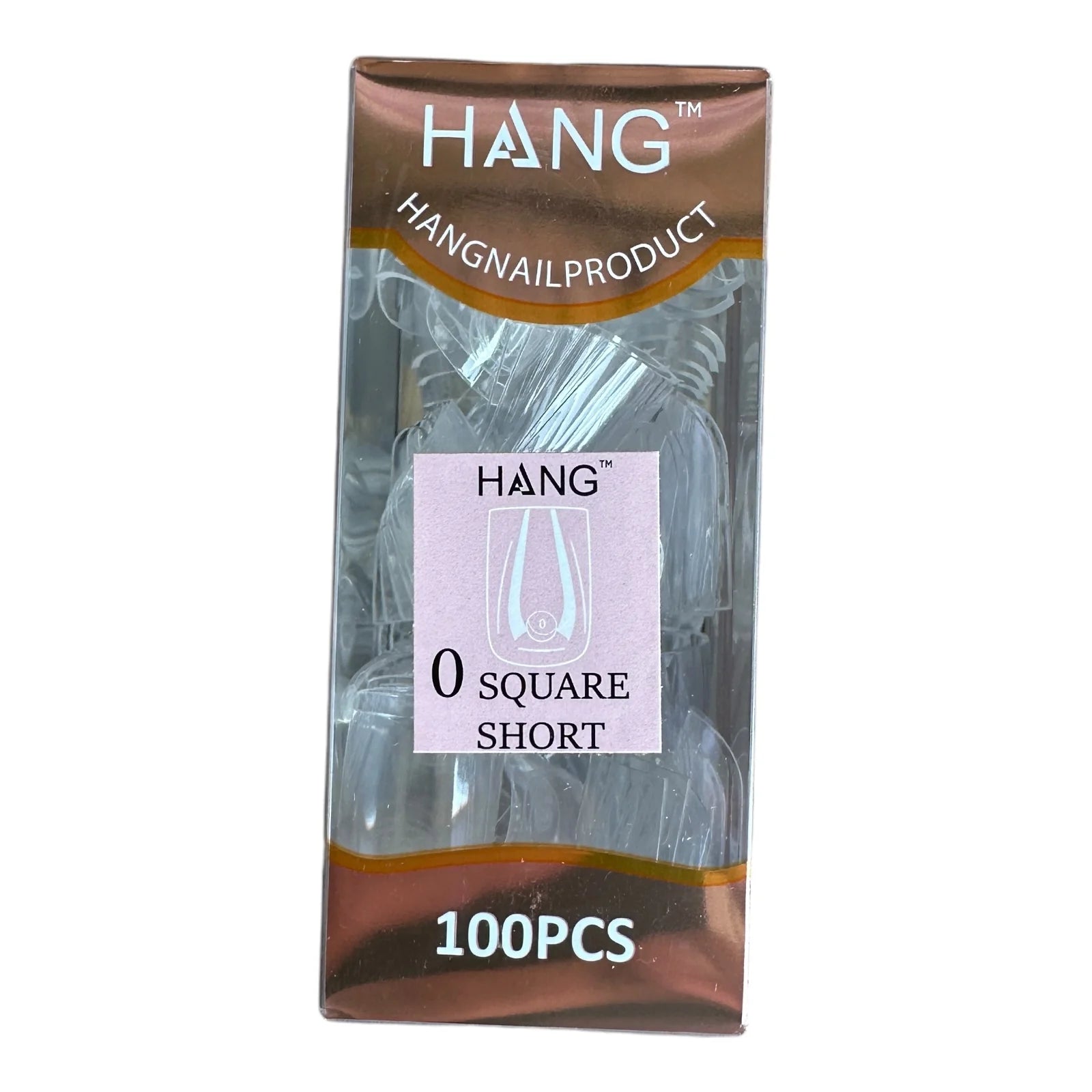 Hang Soft Gel Ex Nail Tip – Square Refill, Flex Fit & Durable