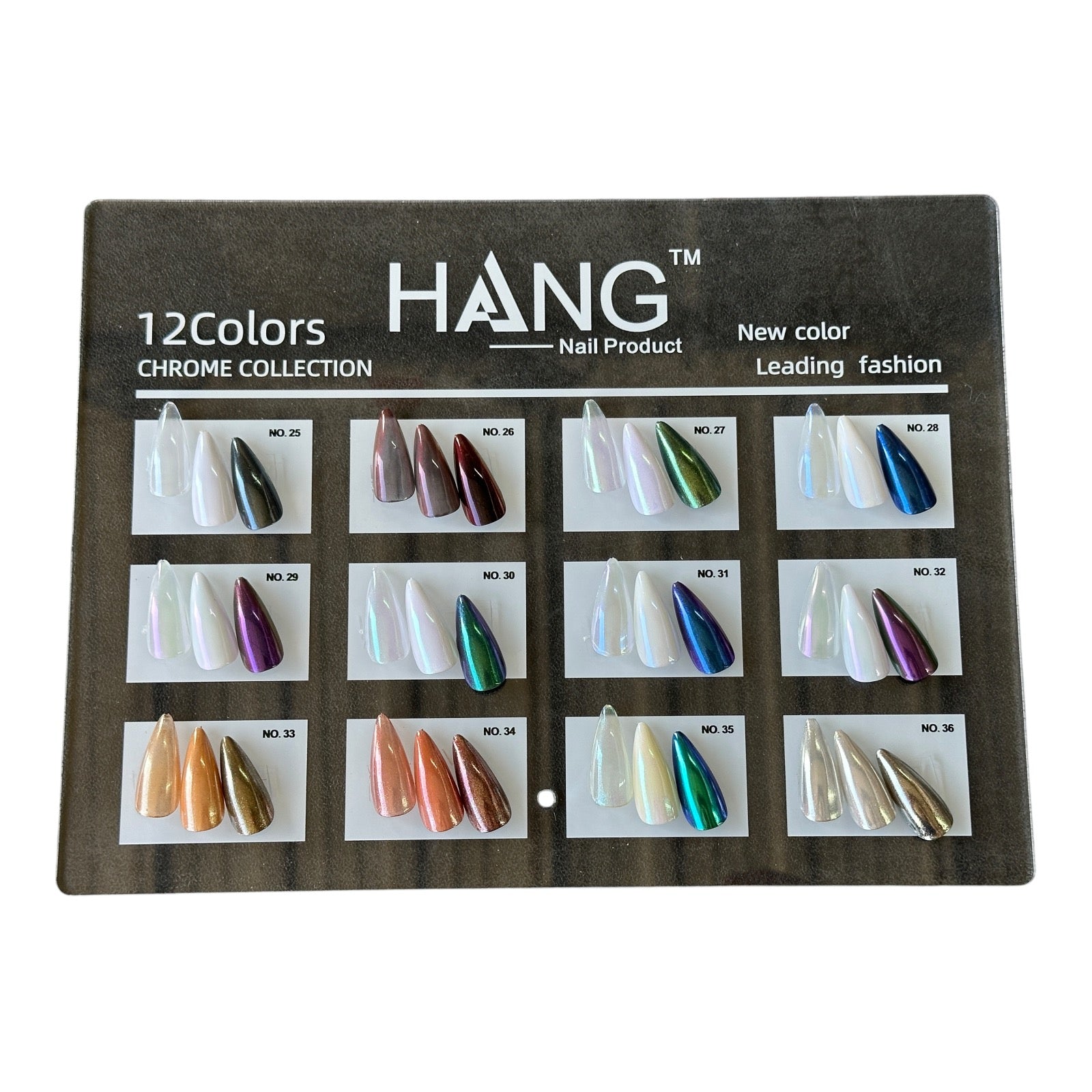 Hang 12 Colors Chrome Powder Set #25–#36