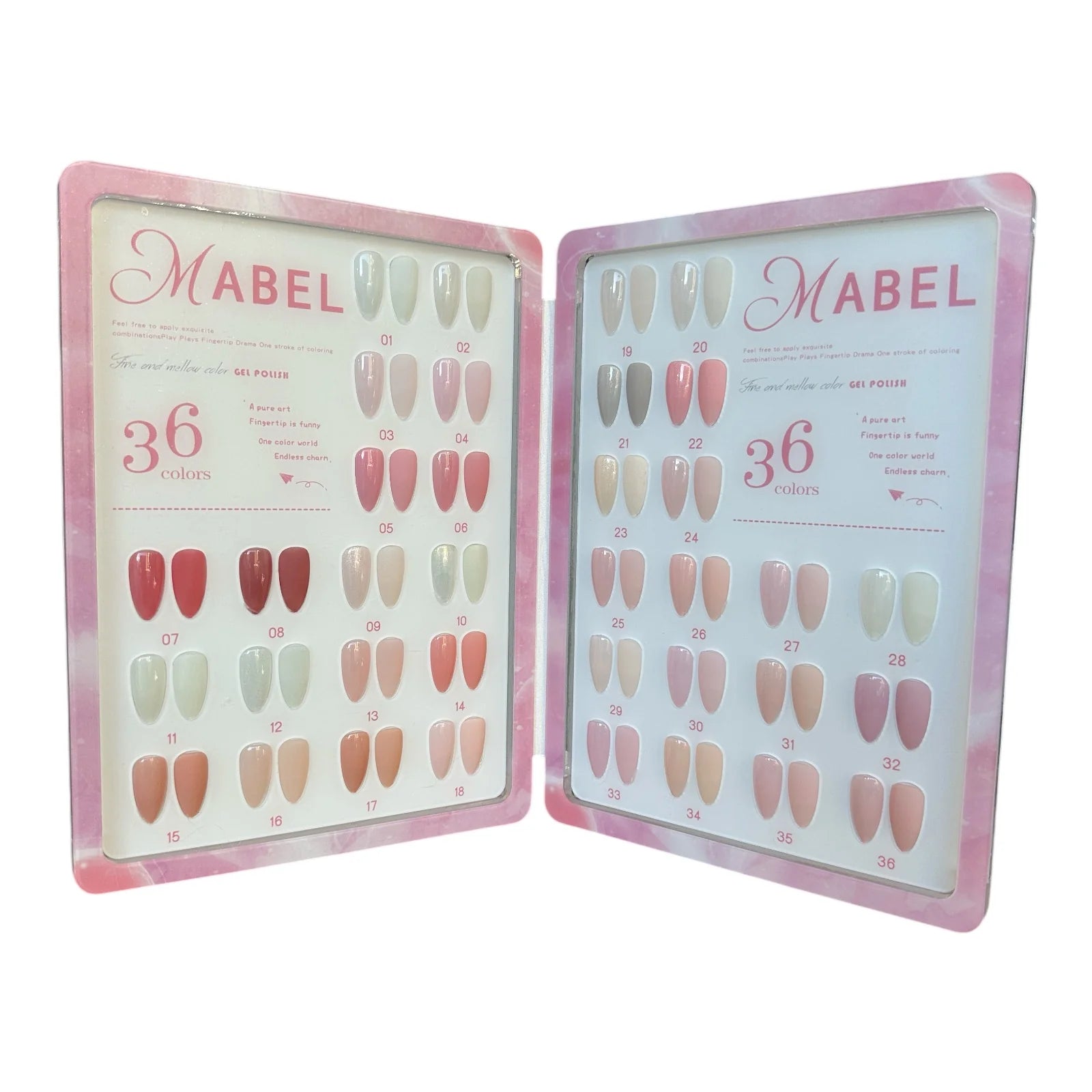 Mabel Gel 36 Color KE36 Soak Off Gel Polish Set - 0.5oz