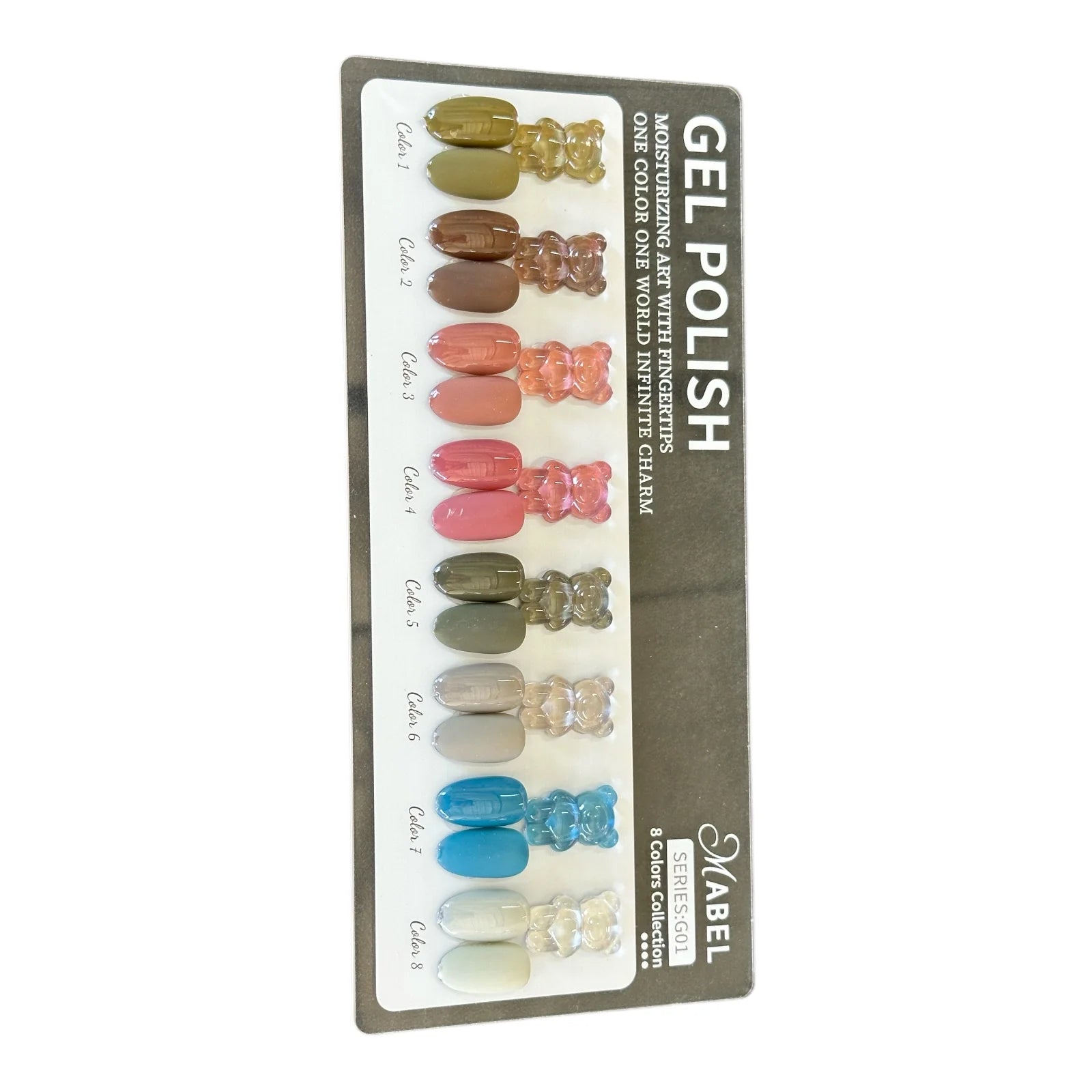 Mabel 8 Gel Colors - G1 Soak Off Gel Polish (0.5oz)
