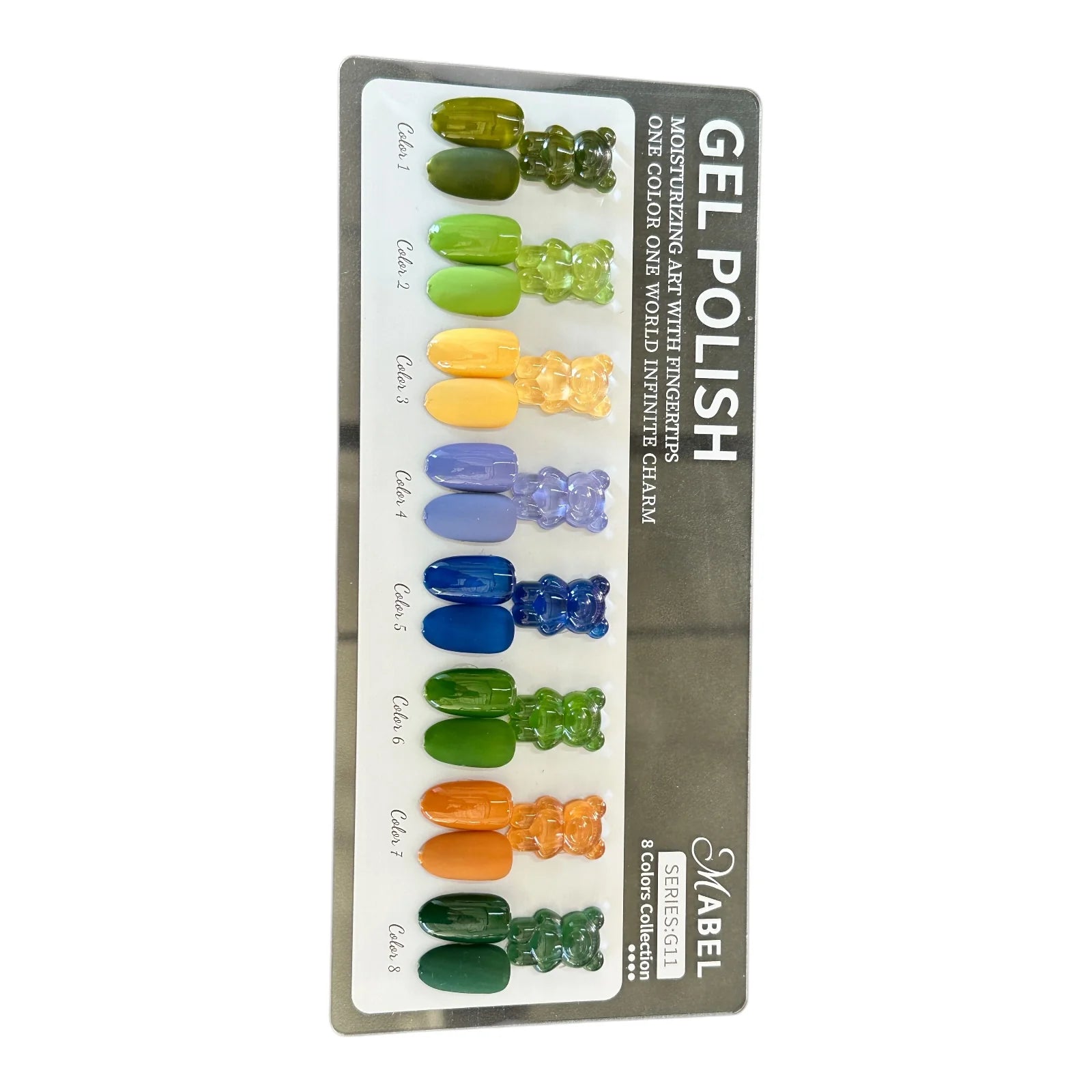 Mabel 8 Gel Colors - G11 Soak Off Gel Polish (8 Colors, 0.5oz)