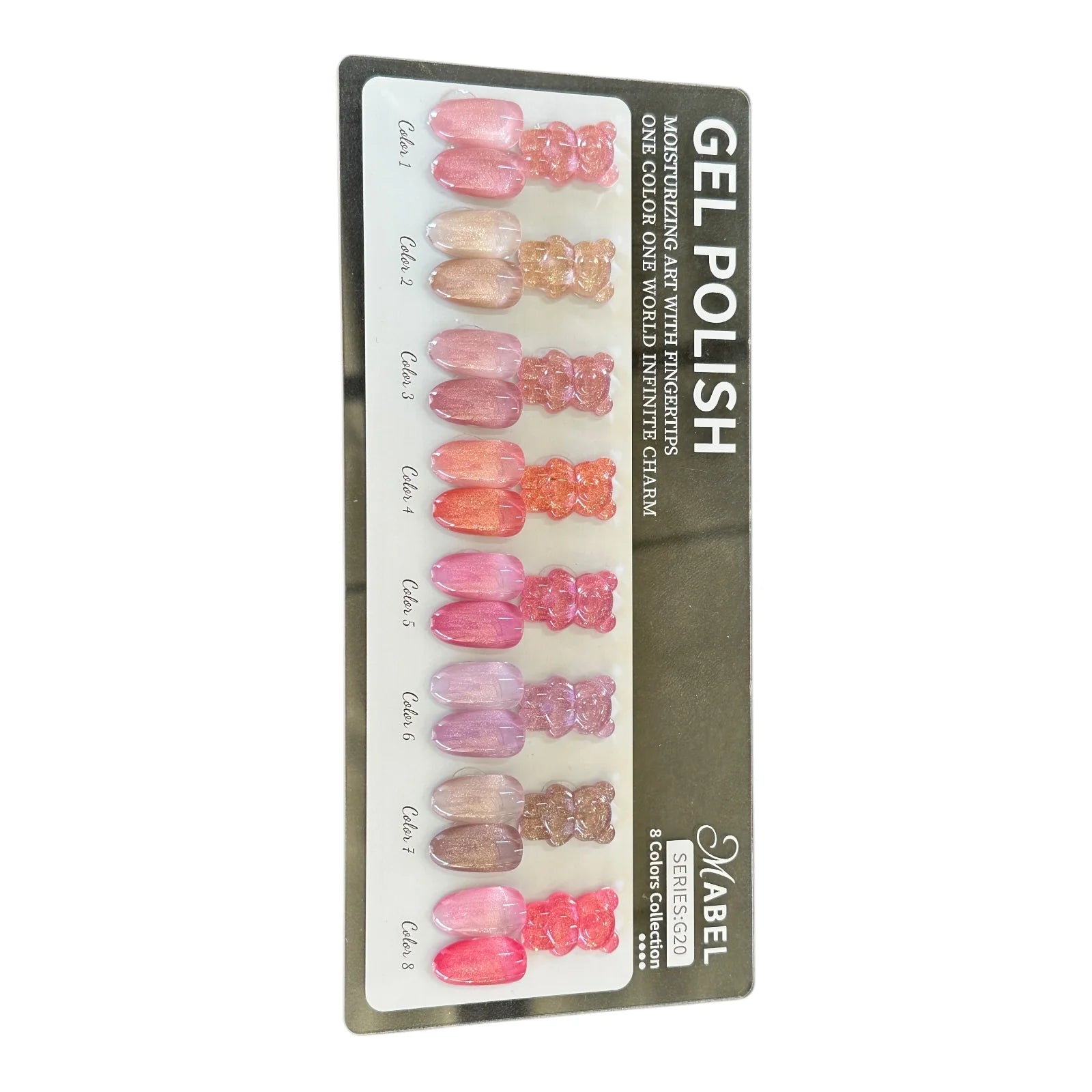 Mabel 8 Gel Colors - G20 Soak Off Gel Polish (8 Colors, 0.5oz)