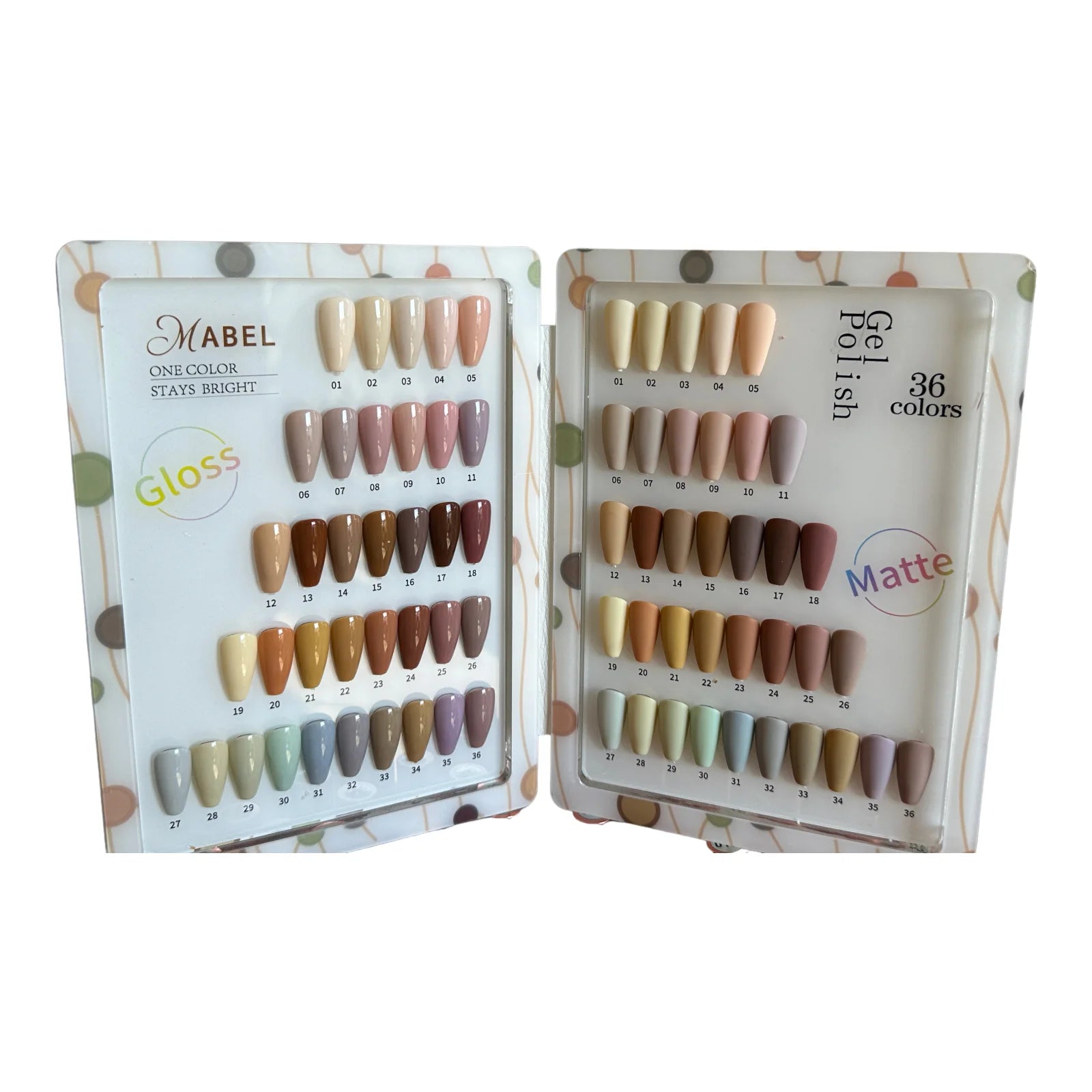 Mabel Gel 36 Colors Nude Collection - Soak Off Gel Polish