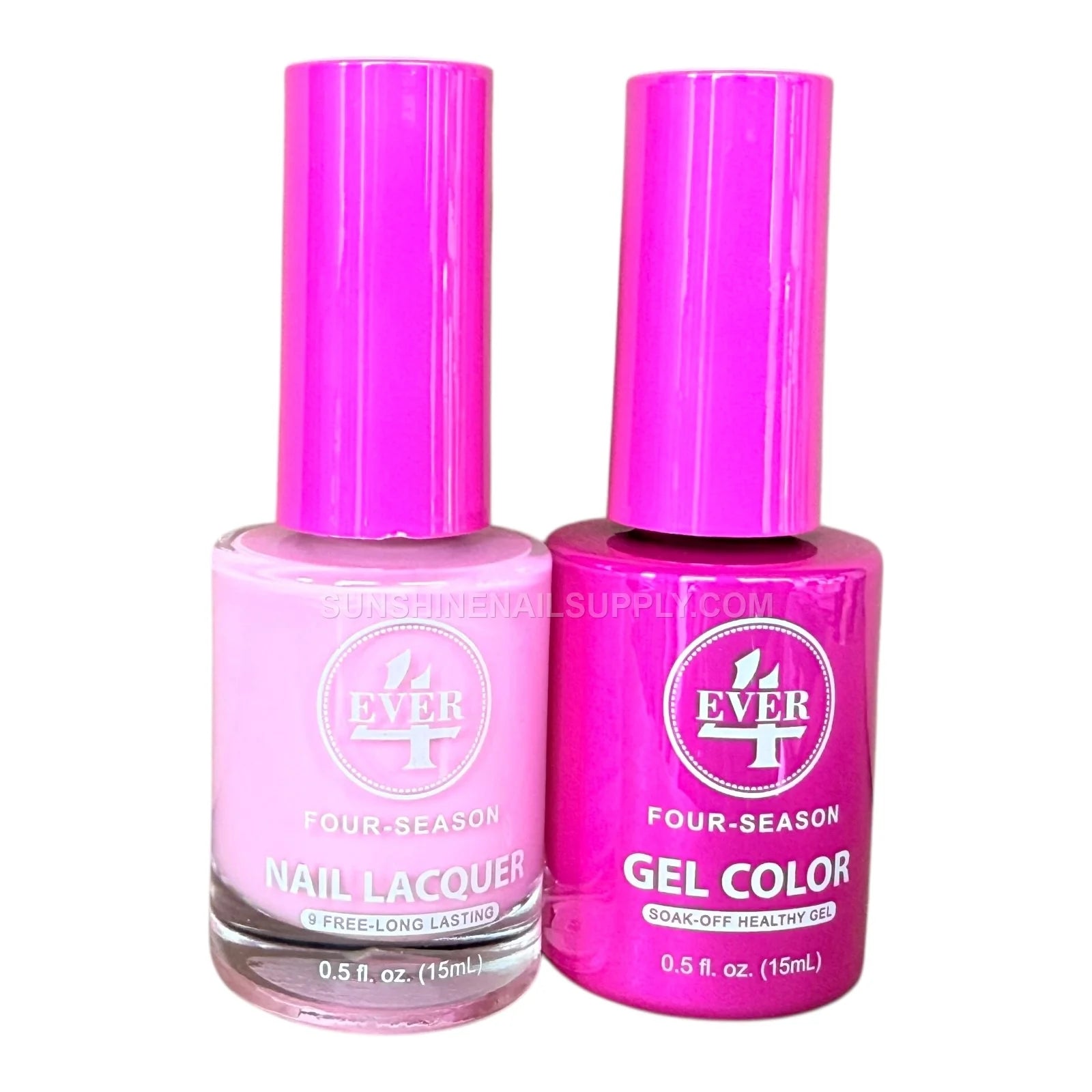 4Ever Gel Polish Duo #327 Sunlit Sorbet Nail Set UV LED