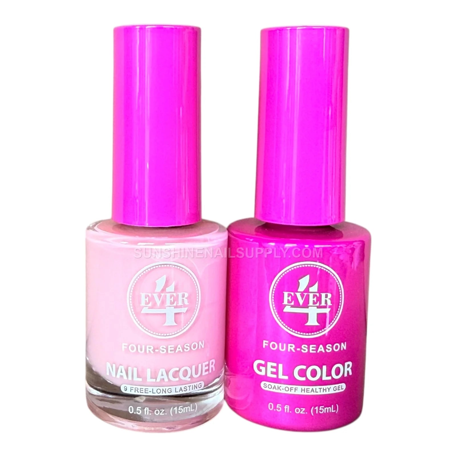 4Ever Gel Polish Duo #330 Coral Cham UV LED Nail Set