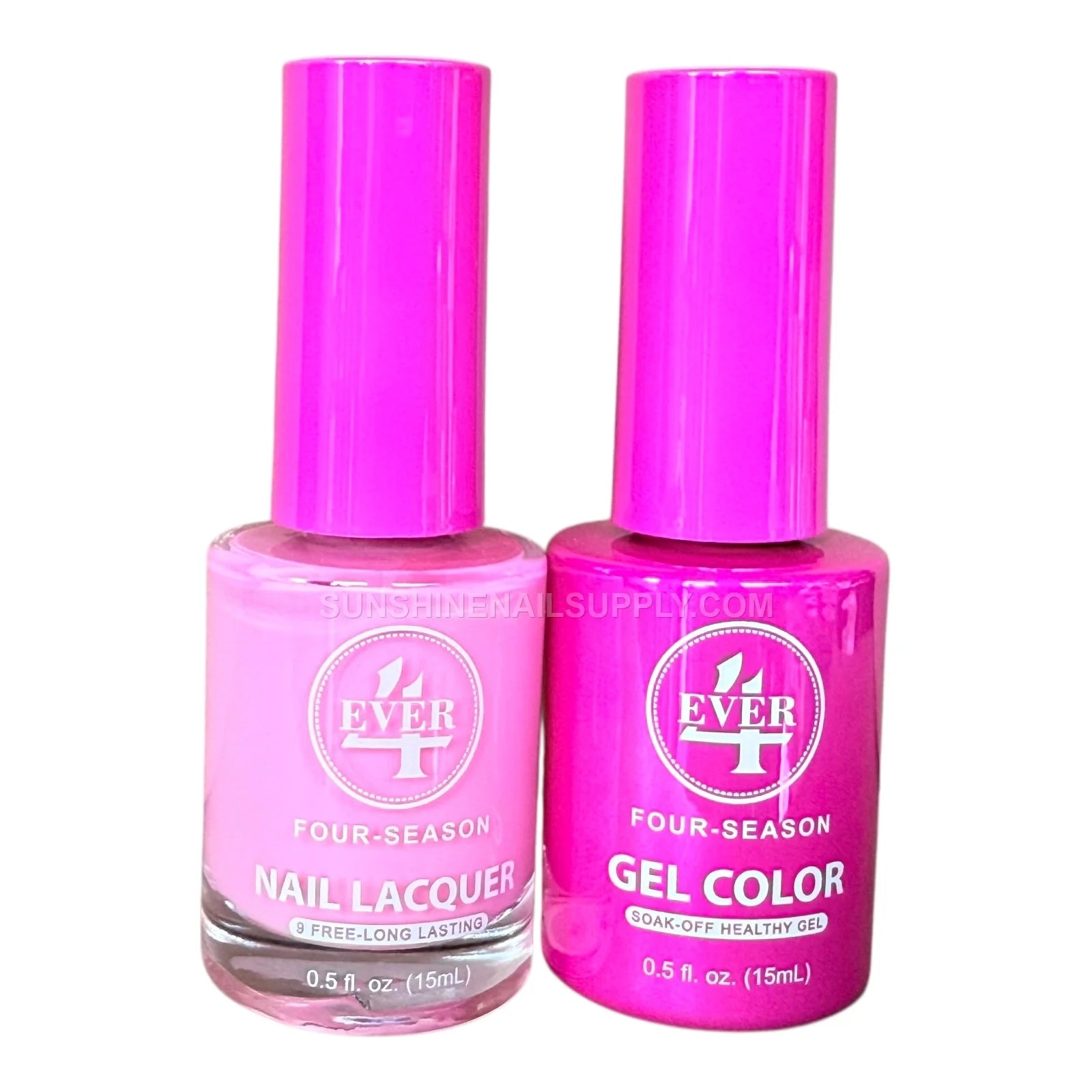 4Ever Gel Polish Duo #332 Popsicle Pink UV Nail Set