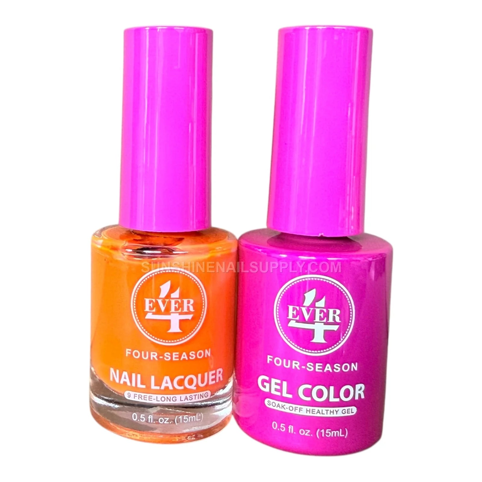 4Ever Gel Polish Duo #344 Mango Tango UV Nail Set