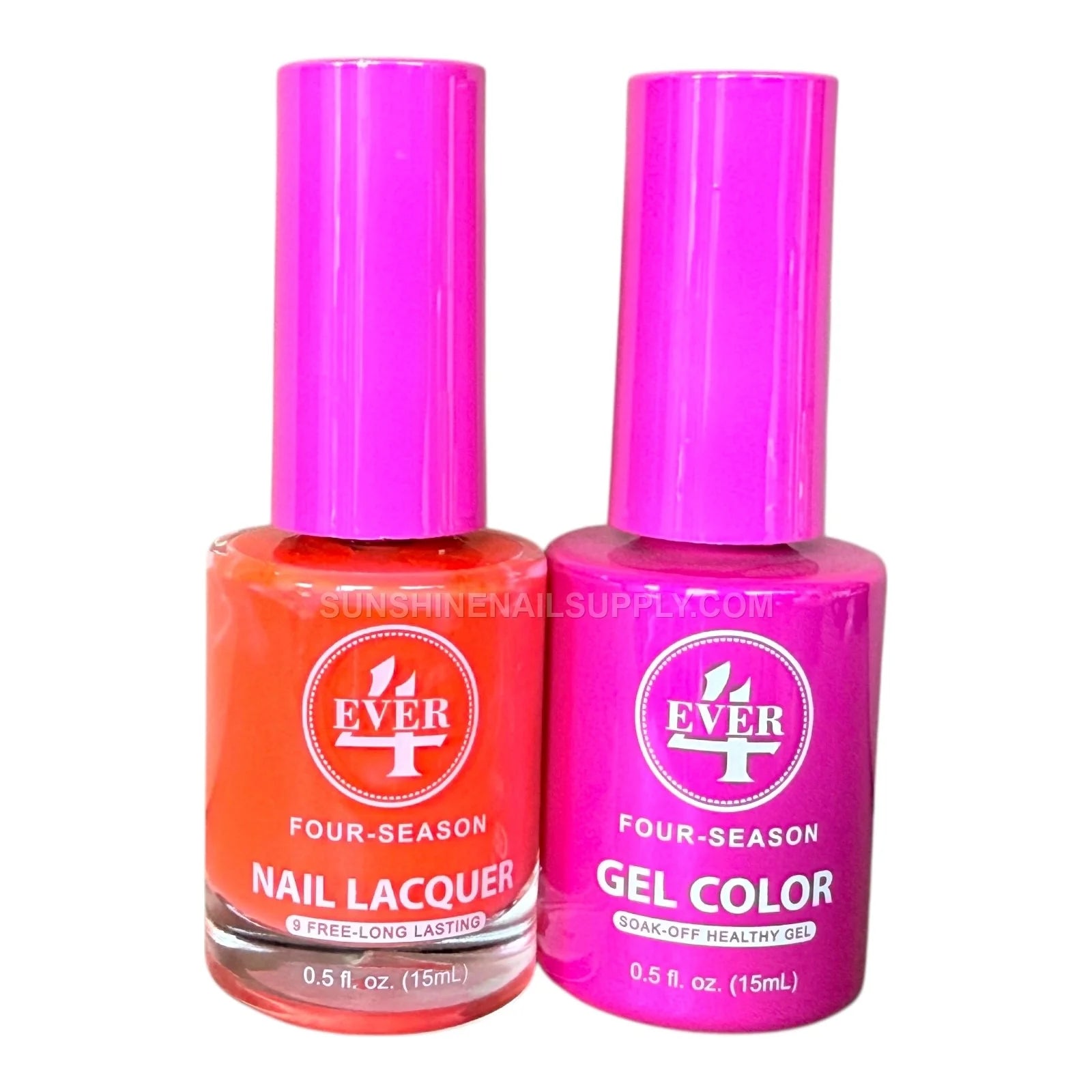 4Ever Gel Polish Duo #346 Hibiscus Haze UV Nail Set