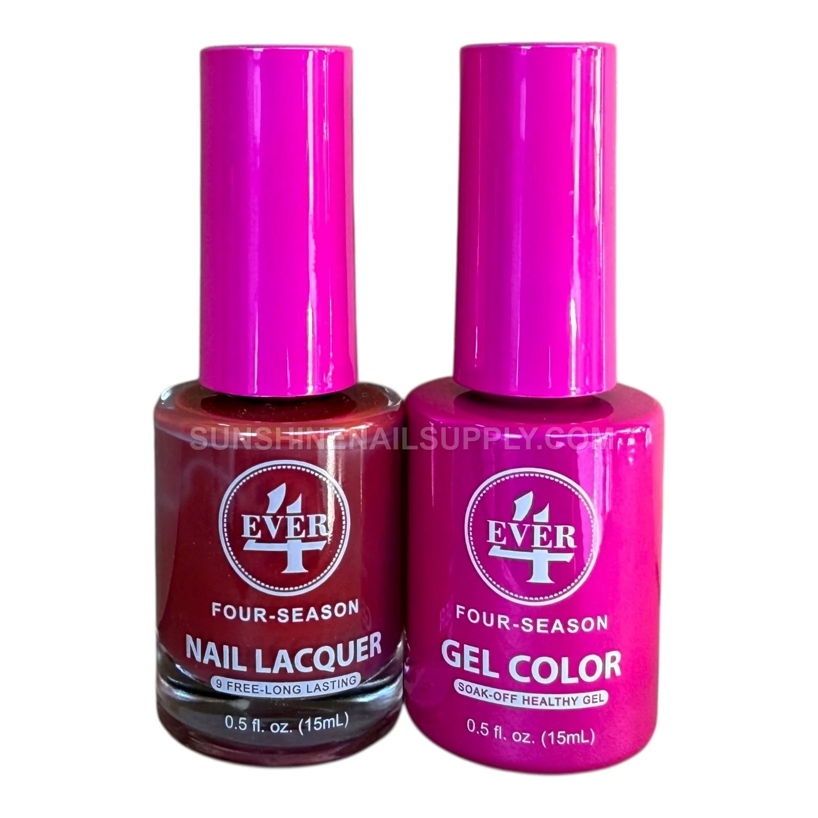 #424 - 4Ever Gel UV/LED Soak Off Gel Polish - Cranberry Crystal