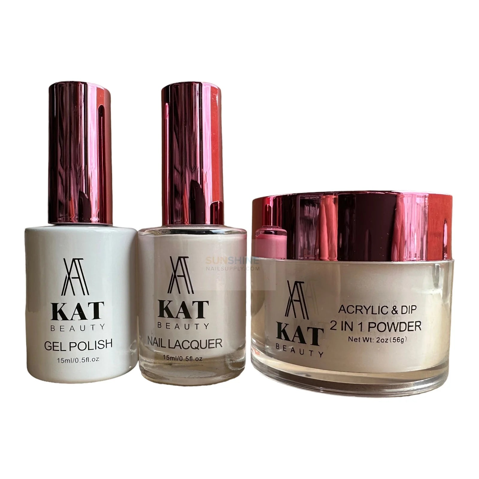 KAT Beauty UV/LED Soak Off Gel Polish 3in1 #001 (Gel, Lacquer)