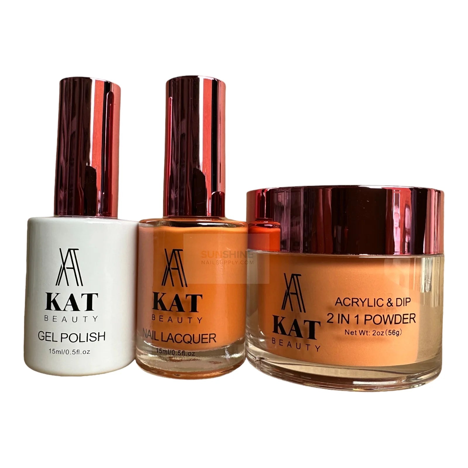 KAT UV/LED Soak Off Gel Polish 3in1 Set - Gel, Lacquer & Powder #036