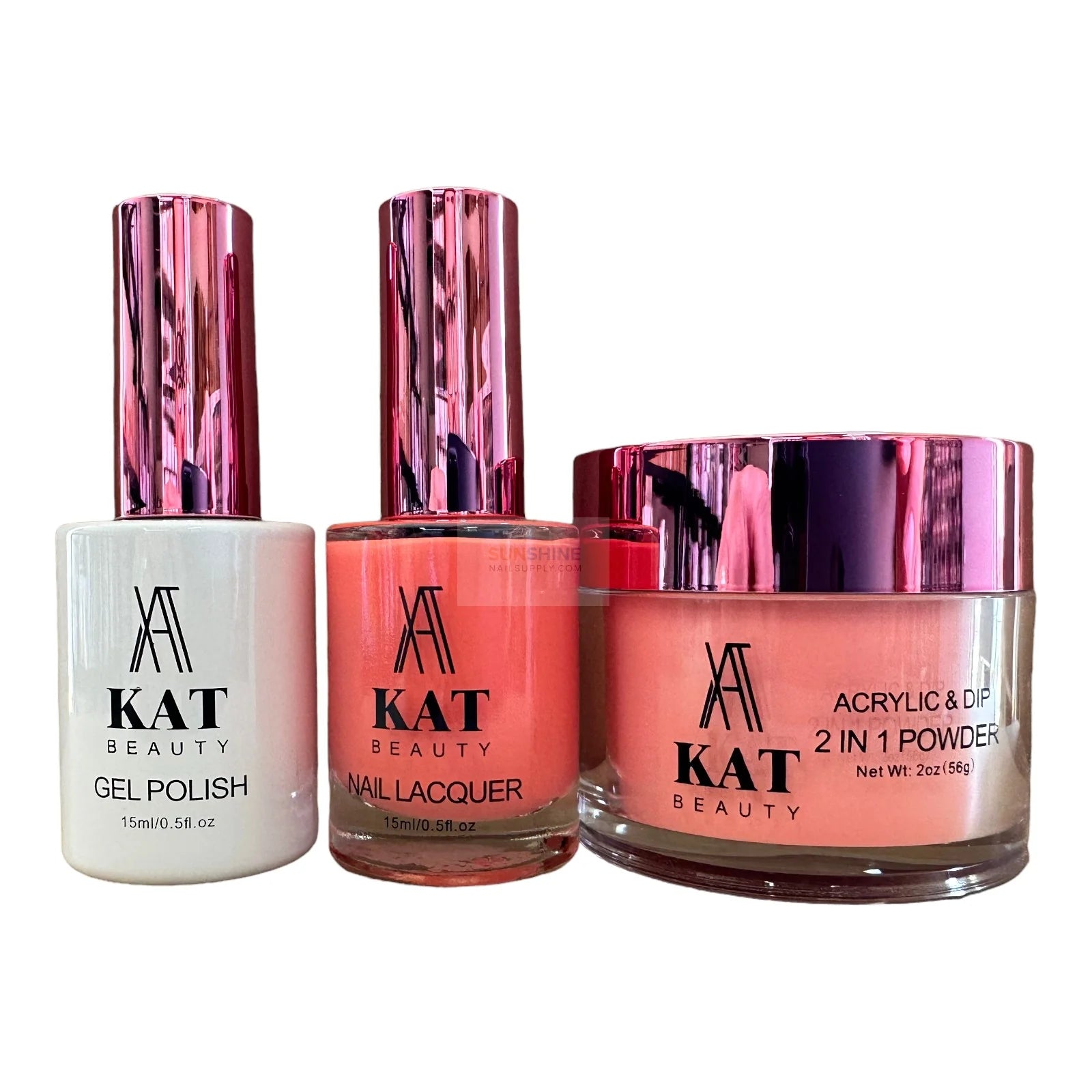 KAT UV/LED Soak Off Gel Polish 3in1 Set - Gel, Lacquer & Powder #037