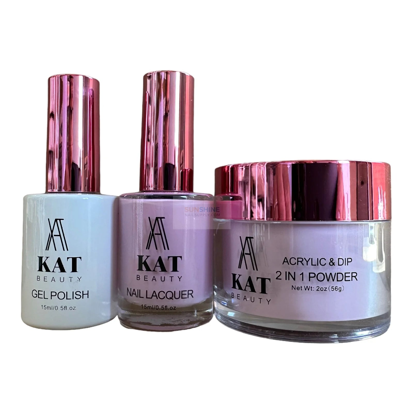 #047 KAT Beauty UV/LED Soak Off Gel Polish Set 3in1 - 15ml