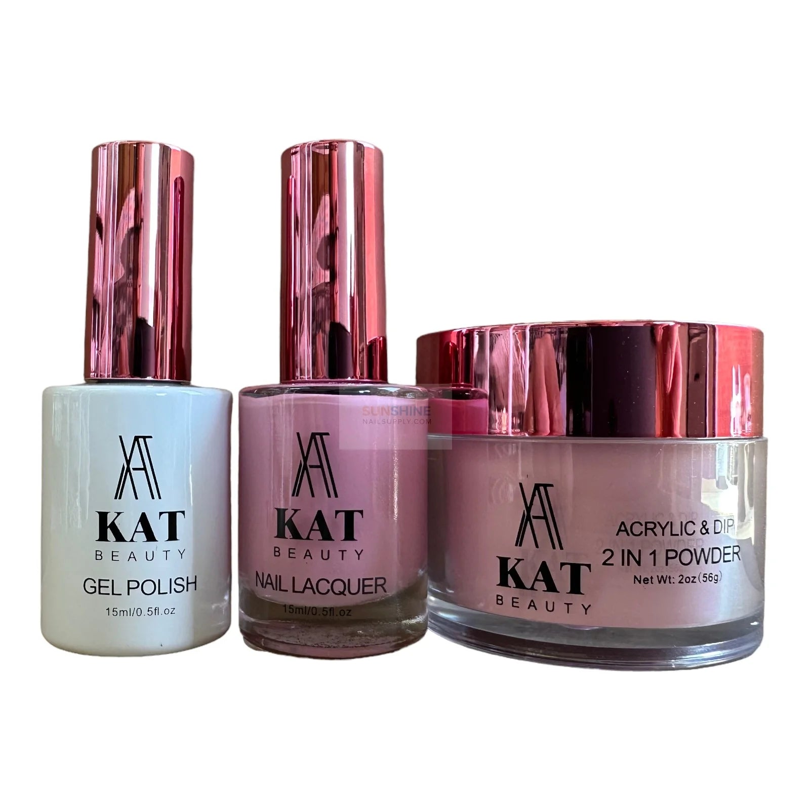 #049 KAT Beauty UV/LED Soak Off Gel Polish Set 3in1 - 15ml, 13.5ml