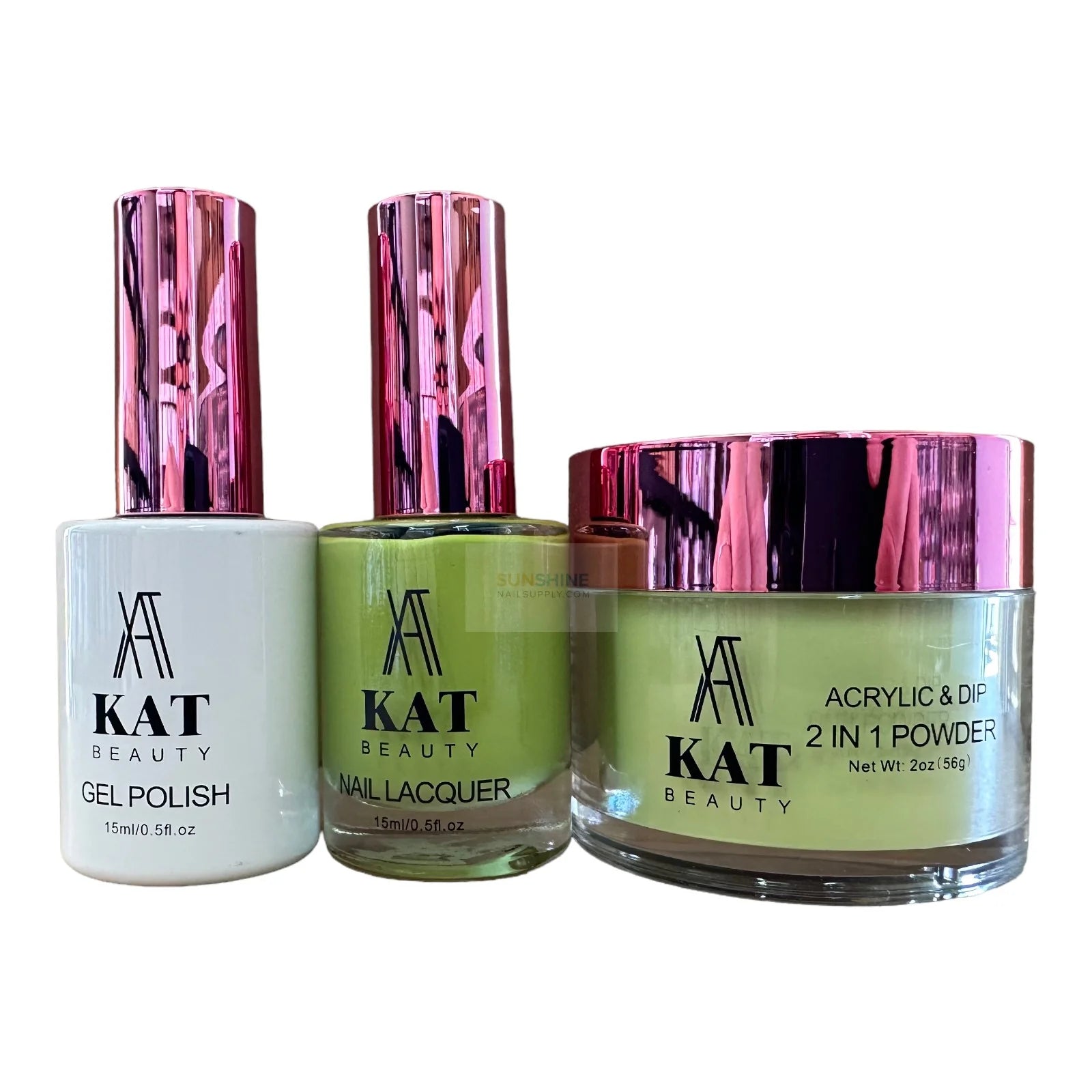 #057 KAT Beauty UV/LED Soak Off Gel Polish Set 3in1 - 15ml, 13.5ml