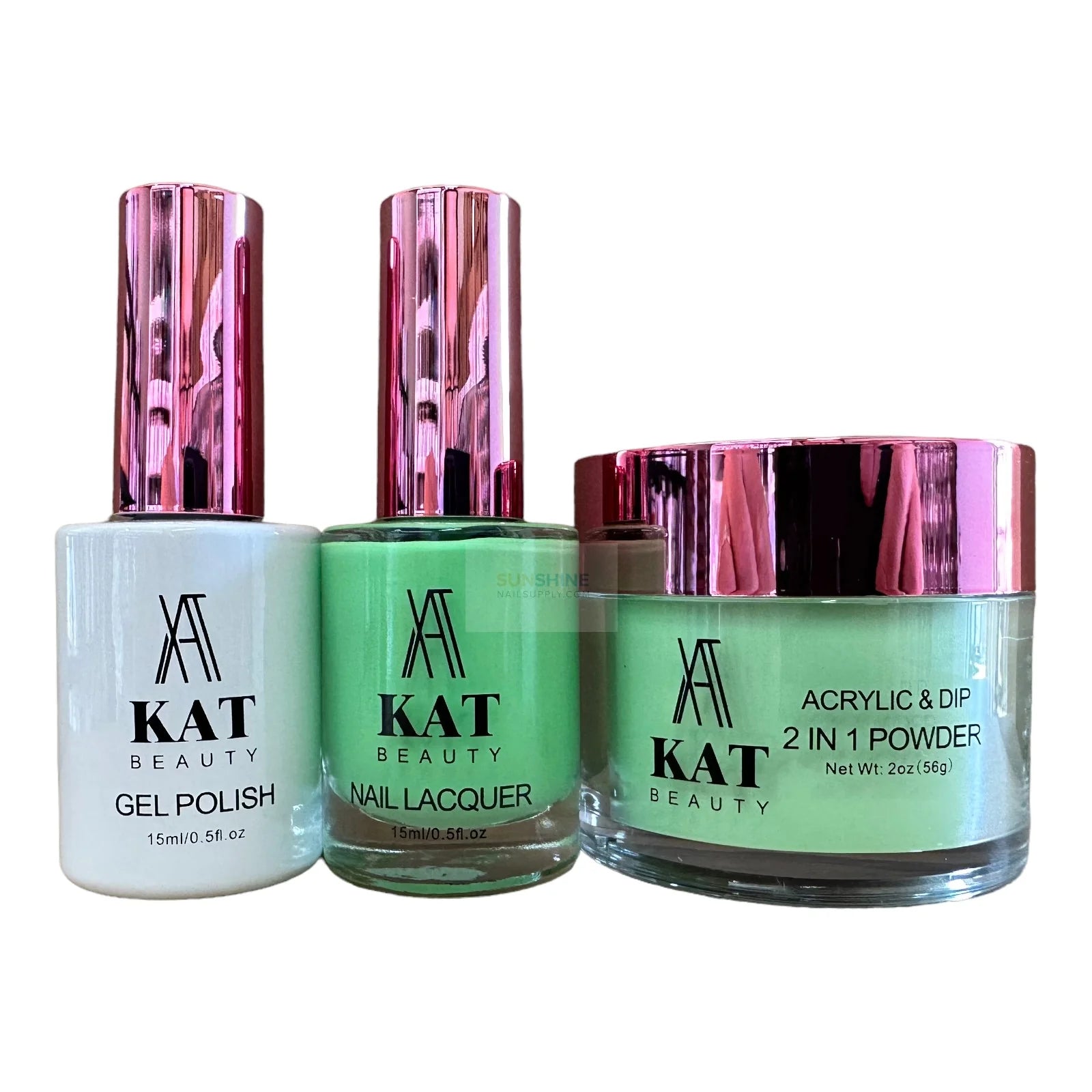 #058 KAT Beauty UV/LED Soak Off Gel Polish Set 3in1 - 15ml, 13.5ml