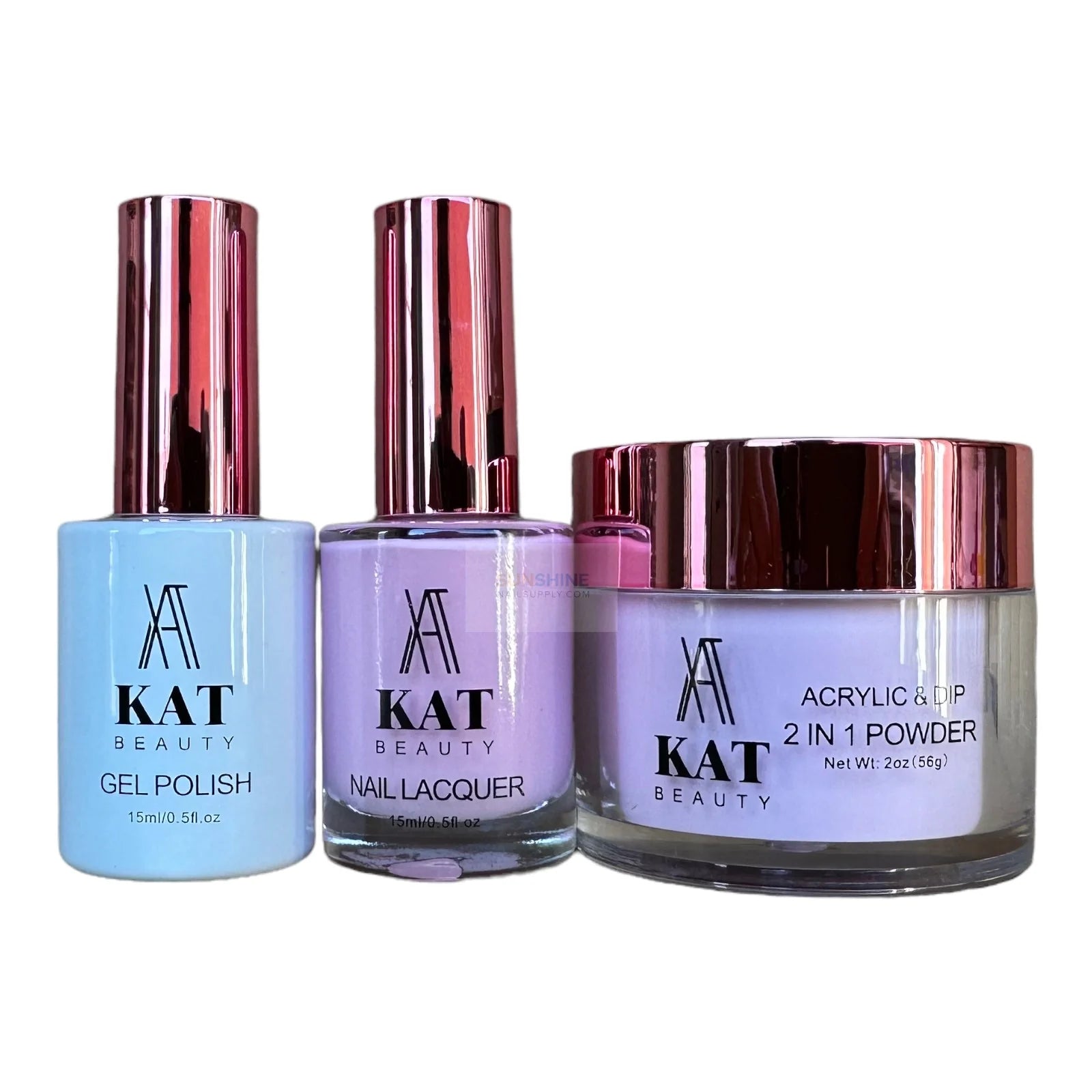 KAT Beauty UV/LED Soak Off Gel Polish 3-in-1 Set #101