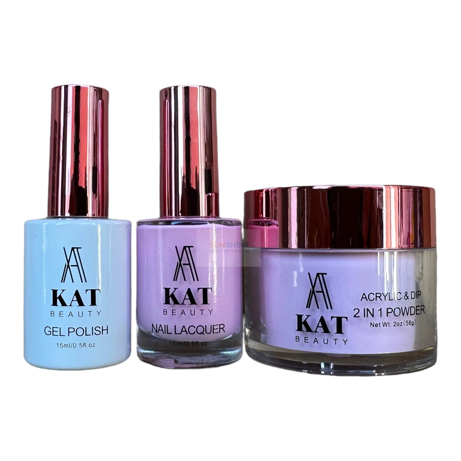 KAT Beauty UV/LED Soak Off Gel Polish 3-in-1 Set #102