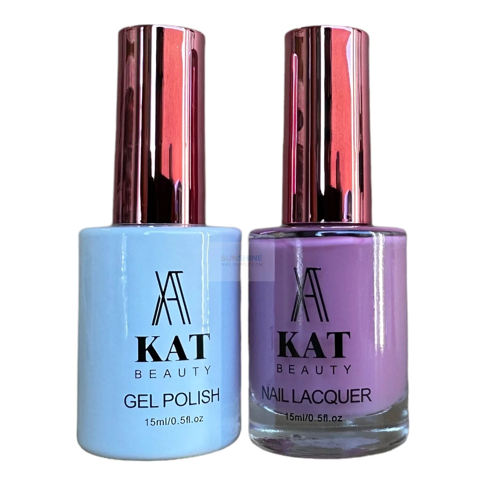 KAT Beauty UV/LED Soak Off Gel Polish 3-in-1 Set #107, 15ml