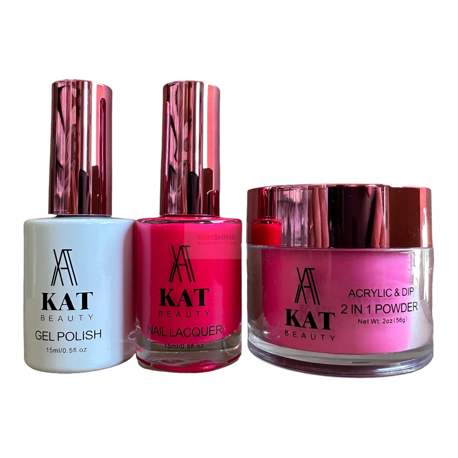 KAT Beauty UV/LED Soak Off Gel Polish 3-in-1 Set #114
