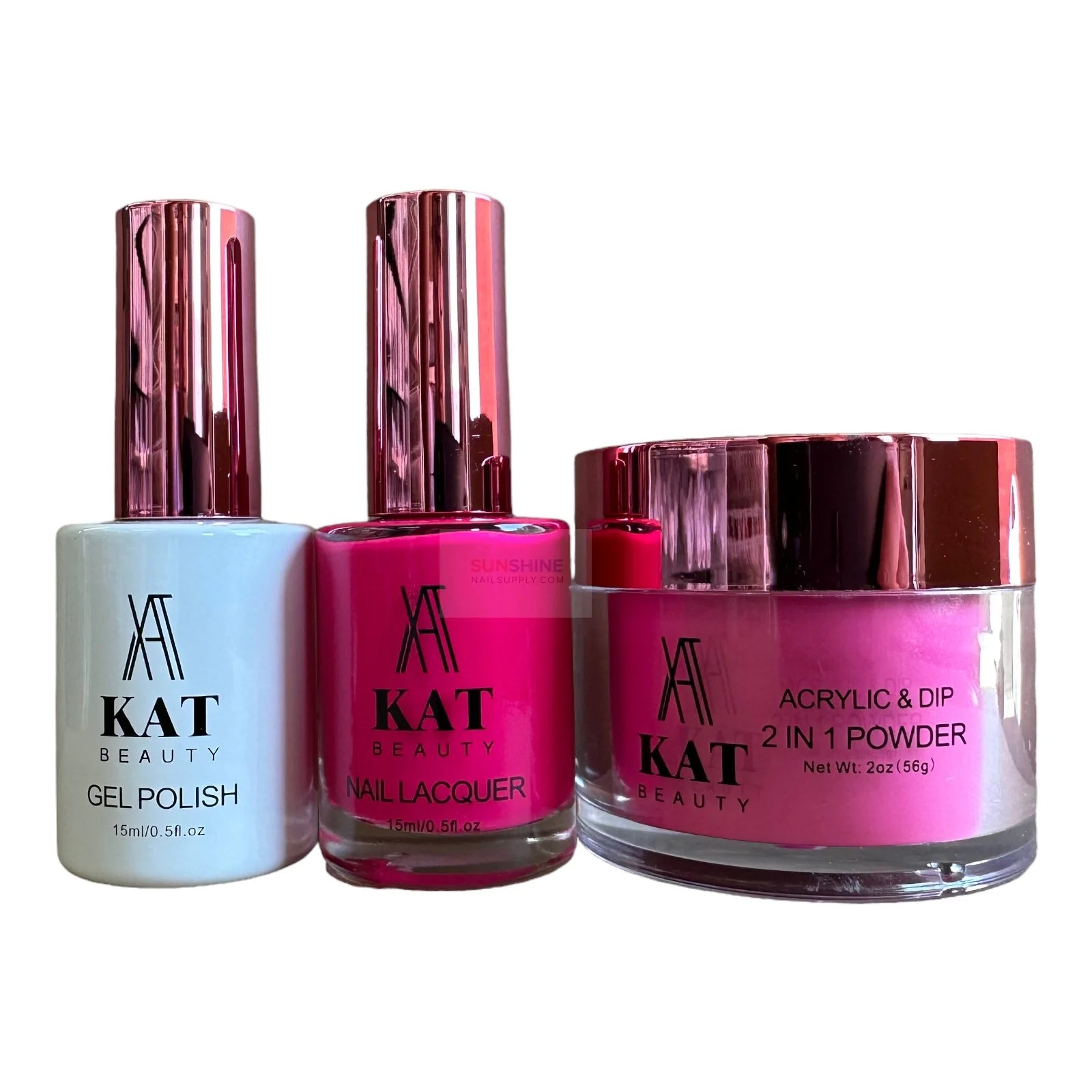 KAT Beauty UV/LED Soak Off Gel Polish 3-in-1 Set #115