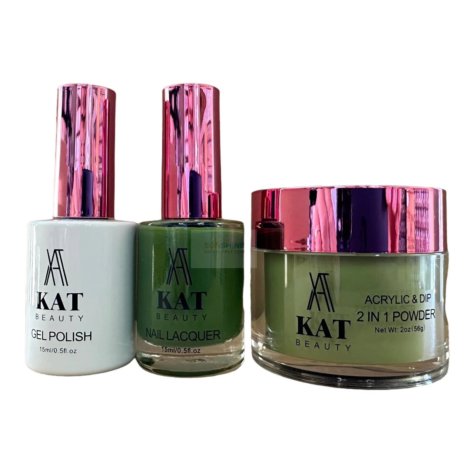 KAT Beauty UV/LED Soak Off Gel Polish 3-in-1 Set #124