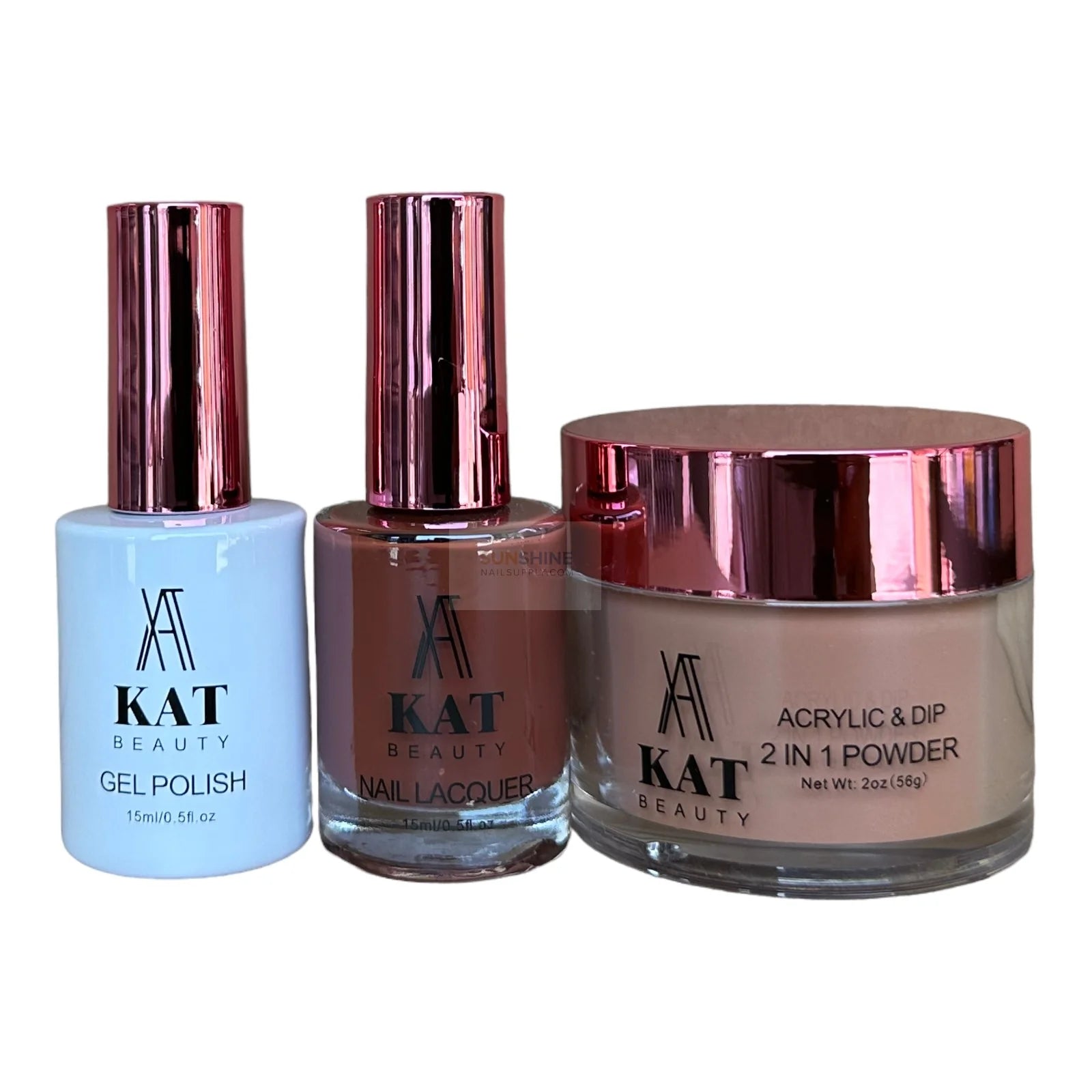 KAT UV/LED Soak Off Gel Polish 3in1 #168 - Warm Taupe Nails