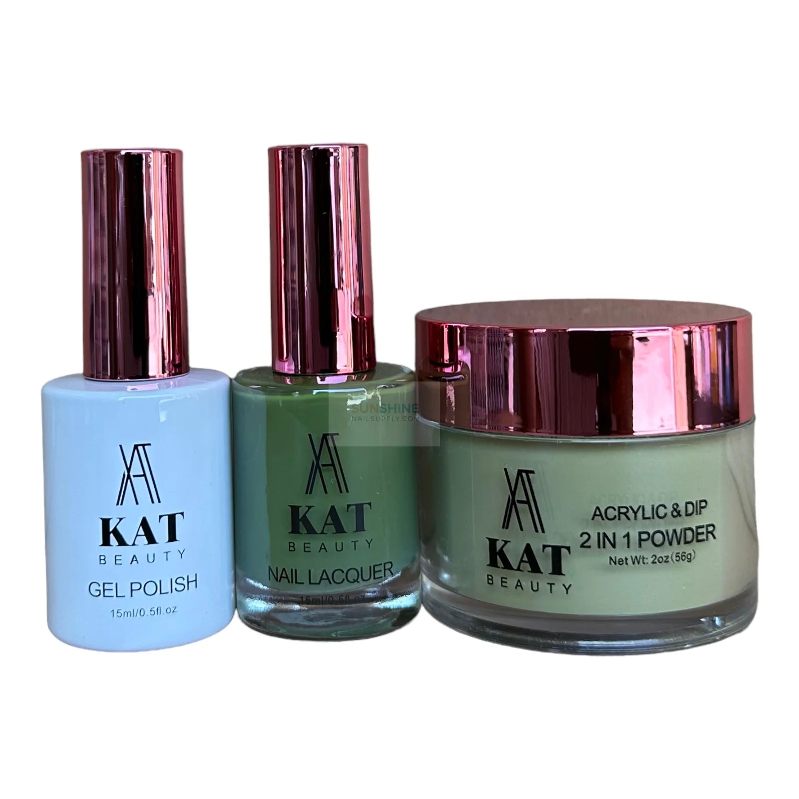 KAT UV/LED Soak Off Gel Polish 3in1 #177 - Fresh Green Nails