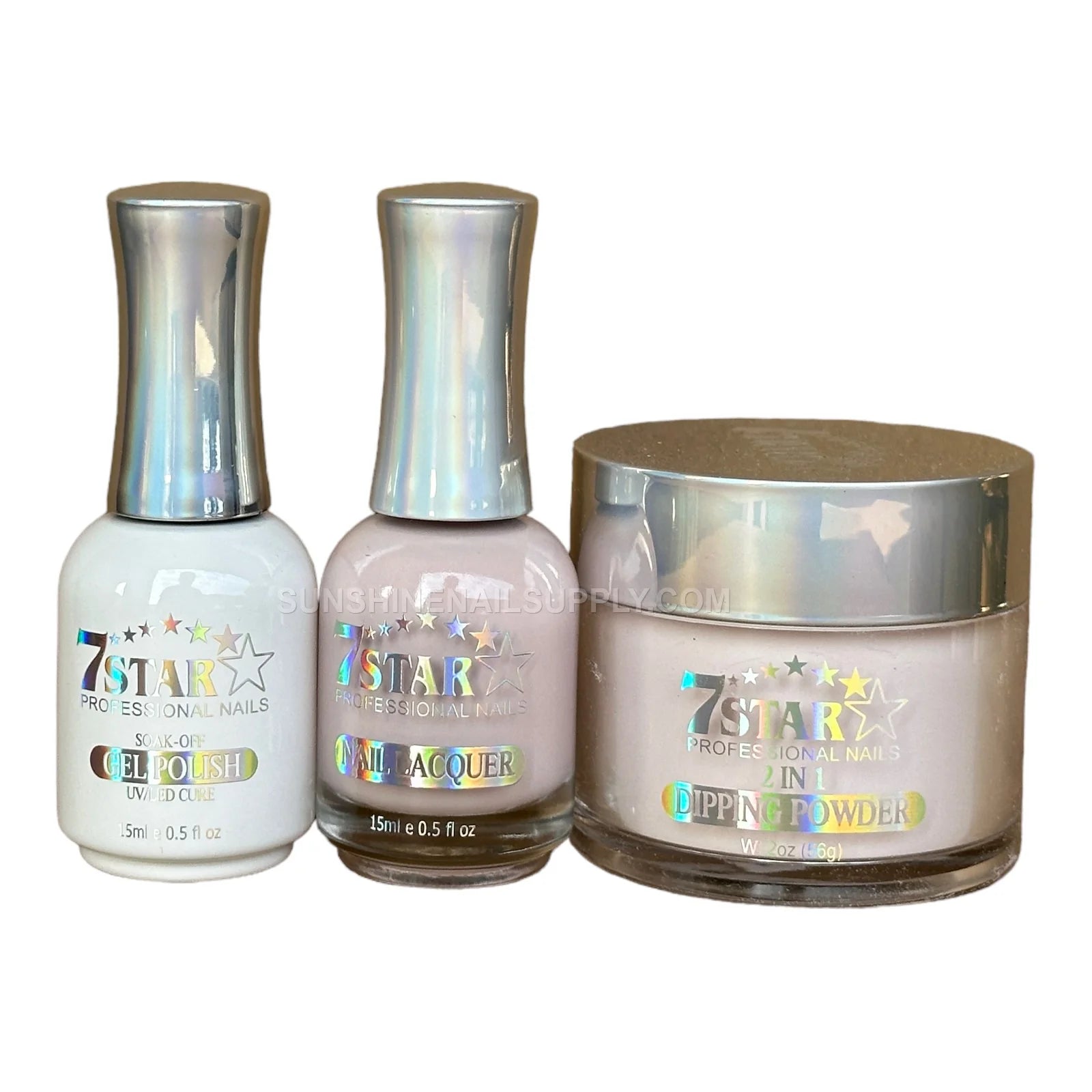 #473 - 7 Star UV/LED Soak Off Gel Polish 3 in 1 | Soft Pink Set