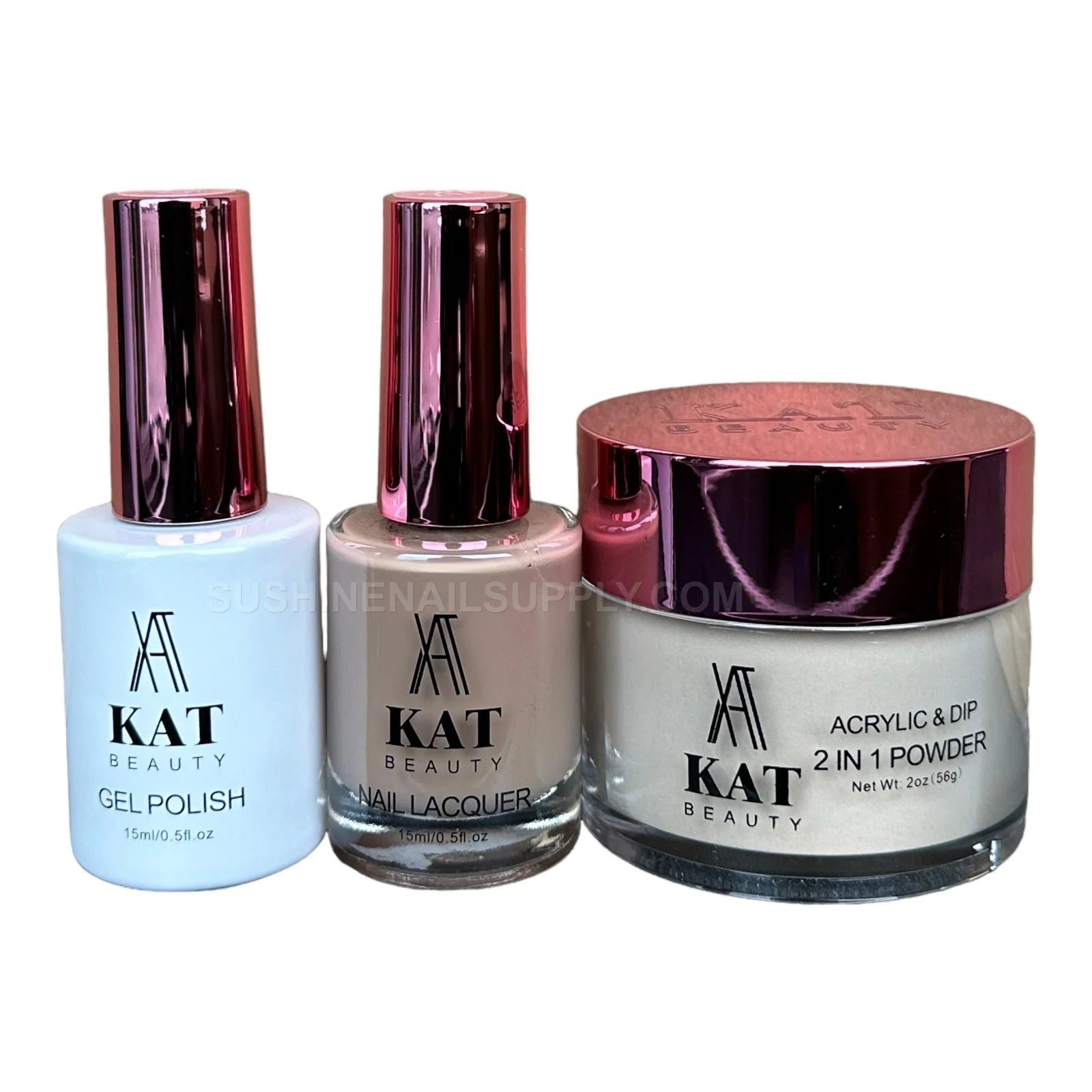 KAT UV/LED Soak Off Gel Polish 3in1 #217 - Nude Shine