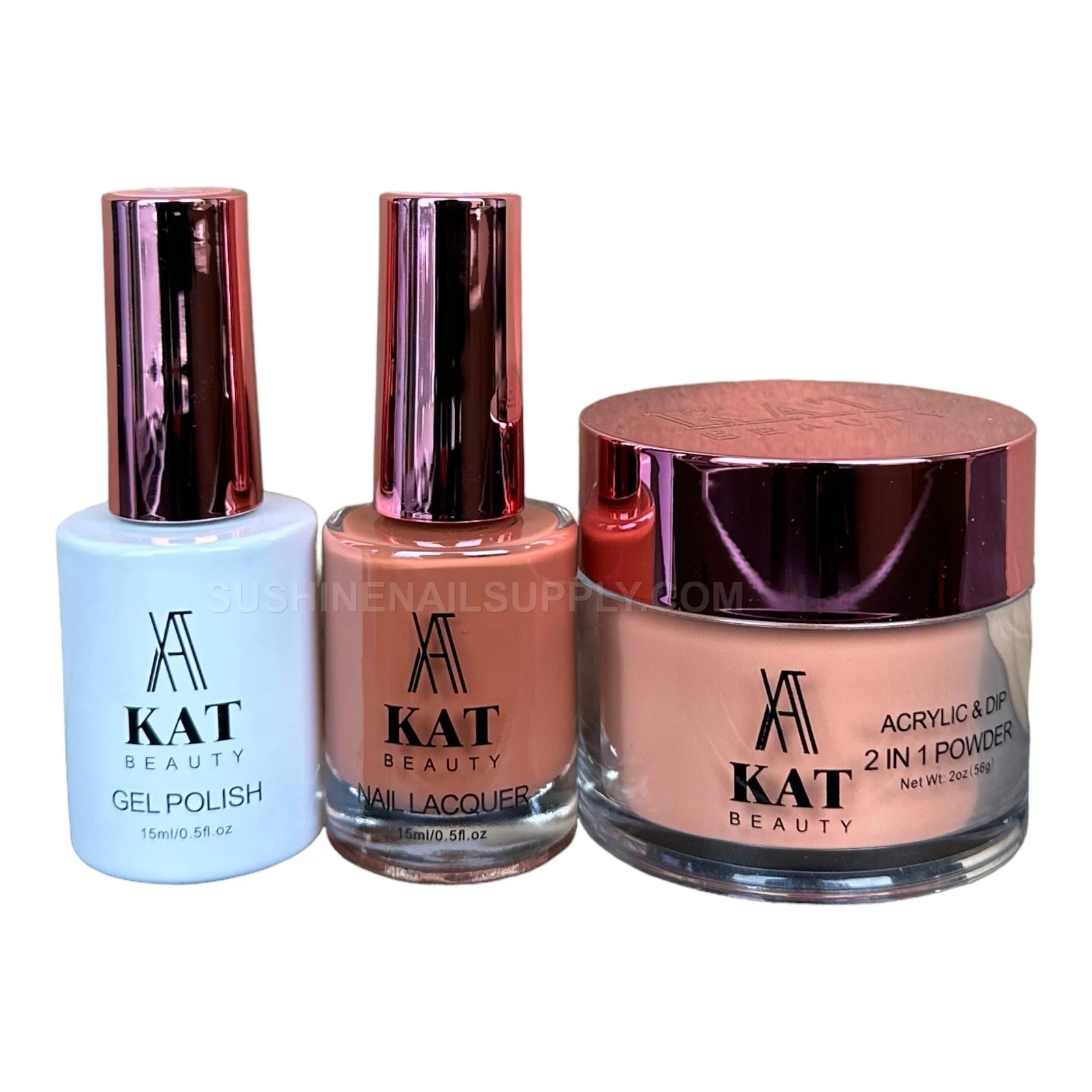 KAT UV/LED Soak Off Gel Polish 3in1 #218 - Nude Peach